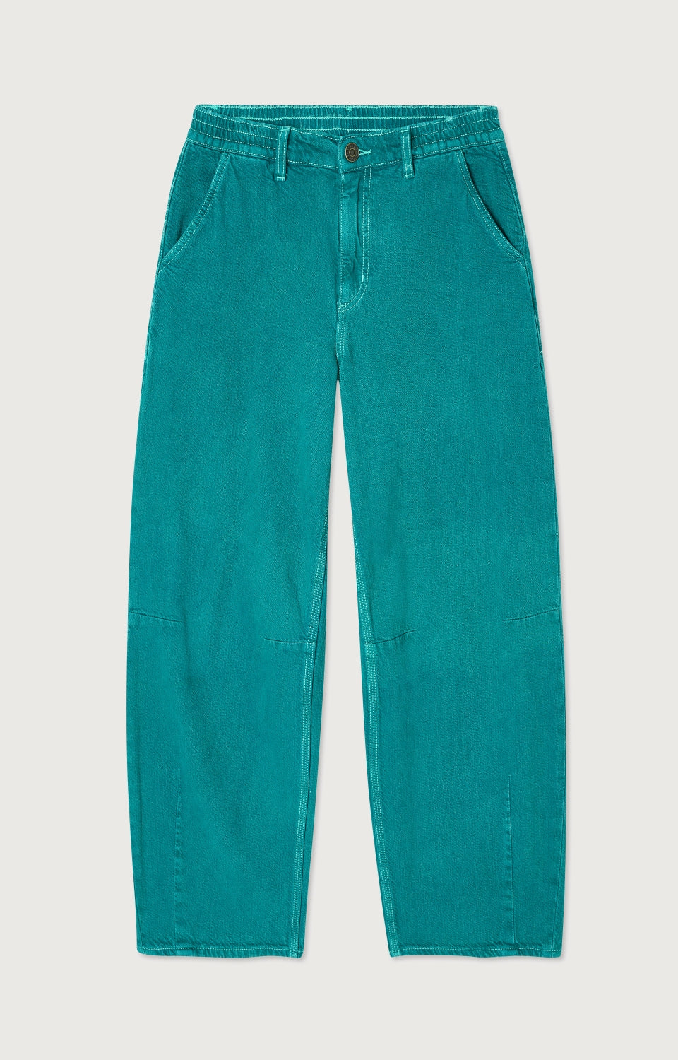 Women Green Cotton Trousers