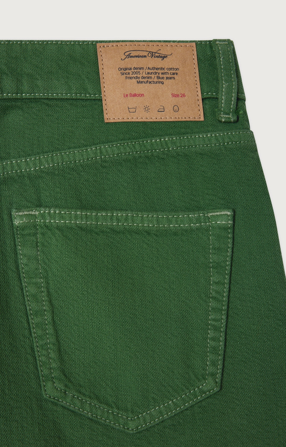 Women Green Denim Trousers