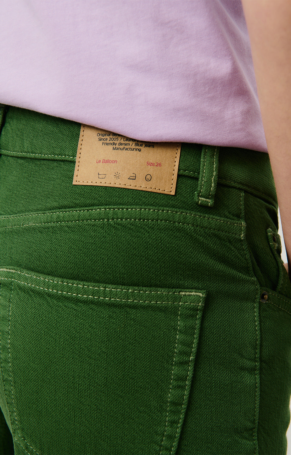 Women Green Denim Trousers