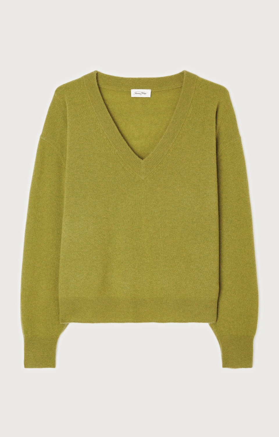 Women Green Wool Sweater