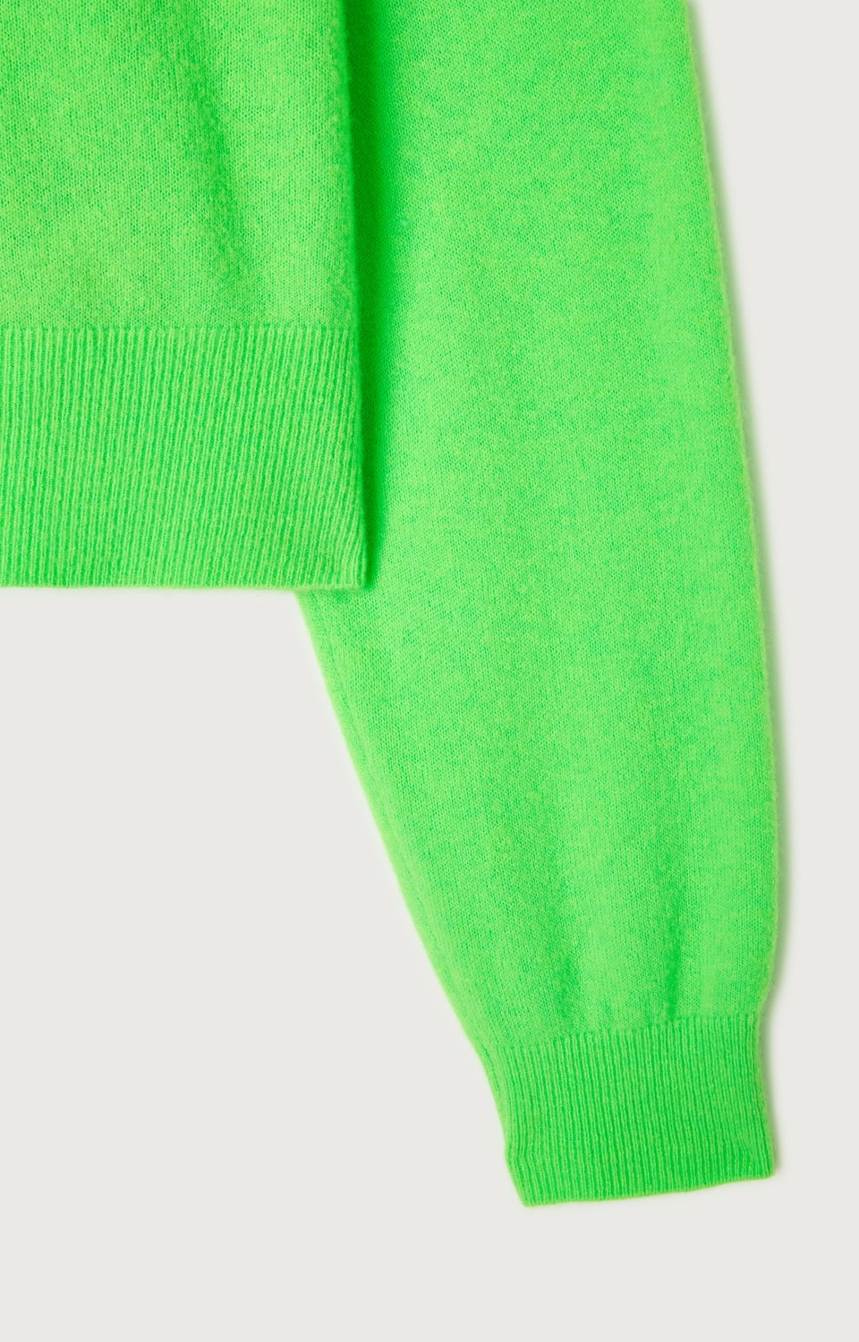 Women Fluo Green Wool Sweater