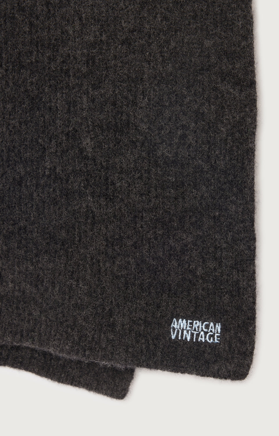 Women Dark Grey Wool Scarf