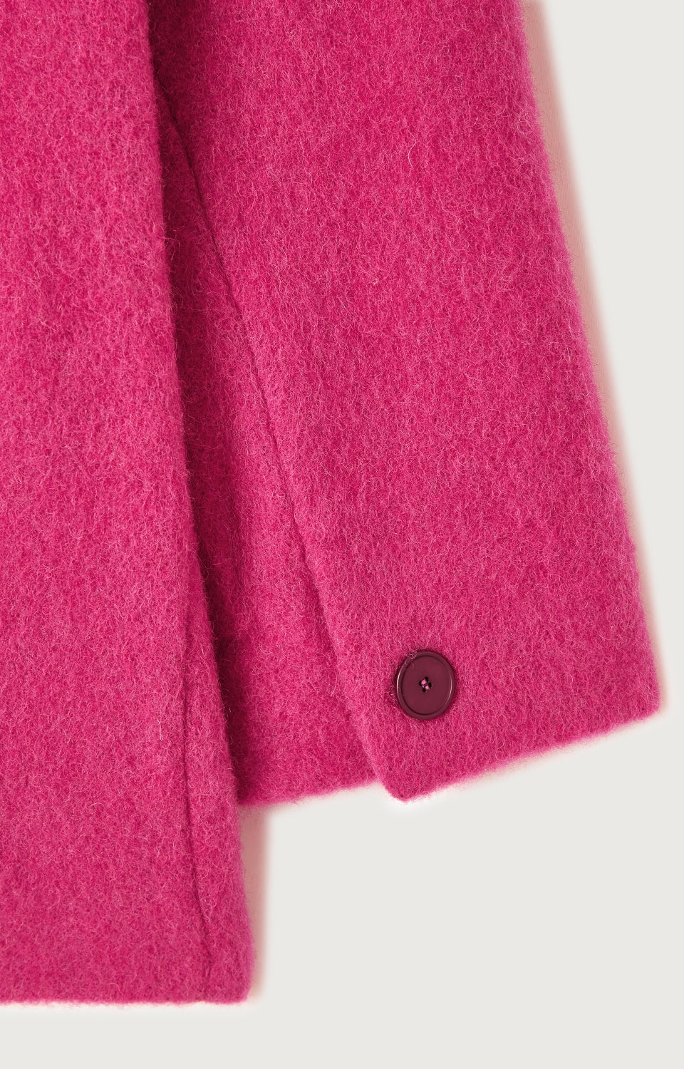 Women Fuchsia Wool Coat