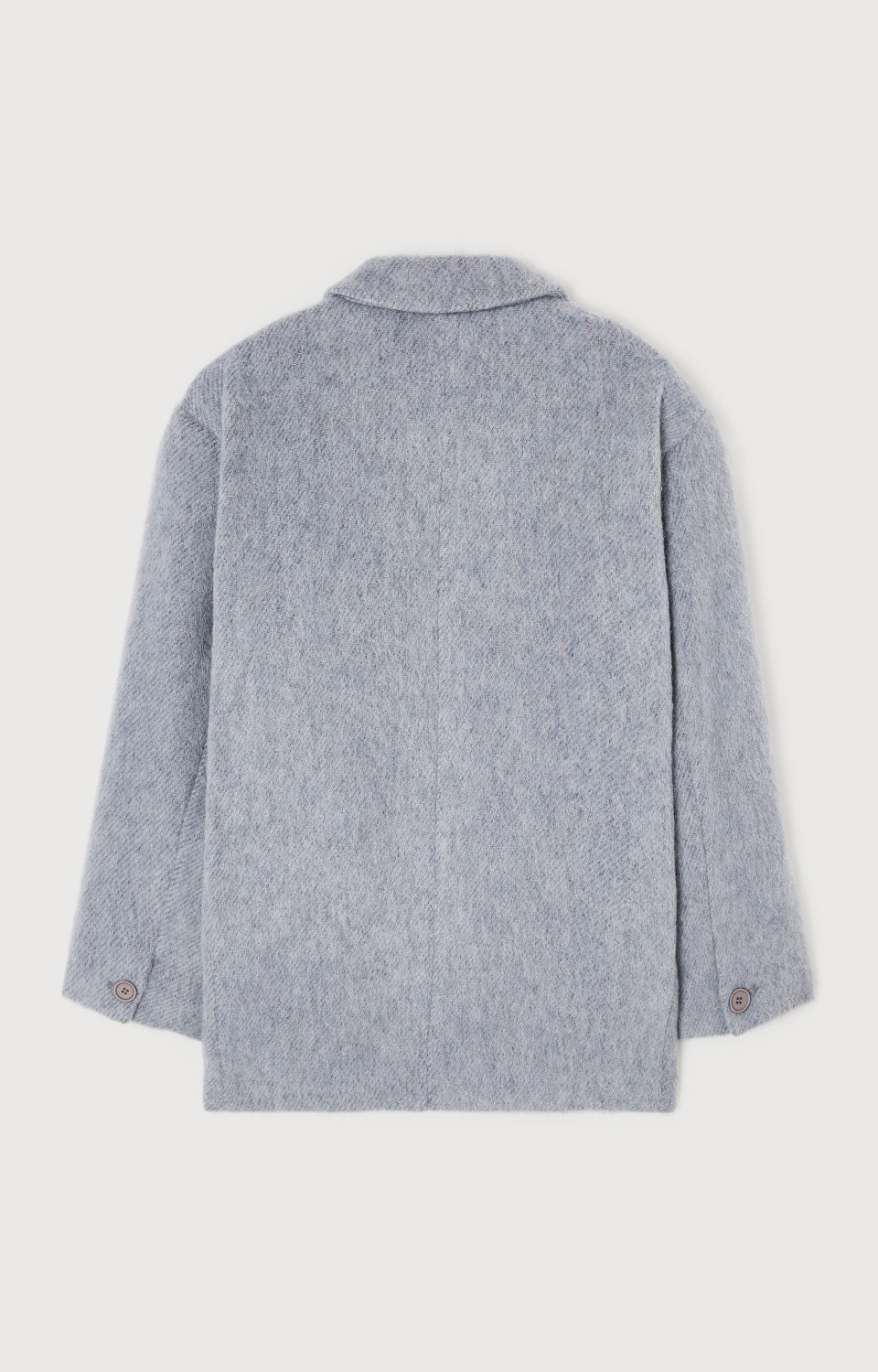 Women Grey Blue Wool Coat