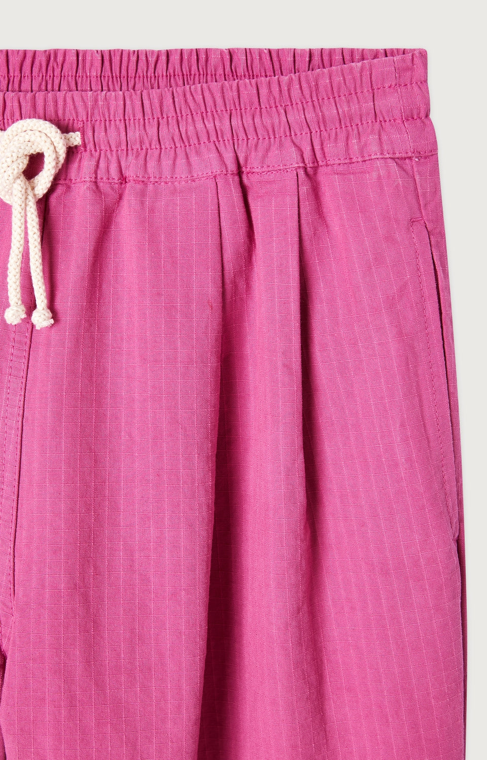 Women Pink Stripes Cotton Trousers