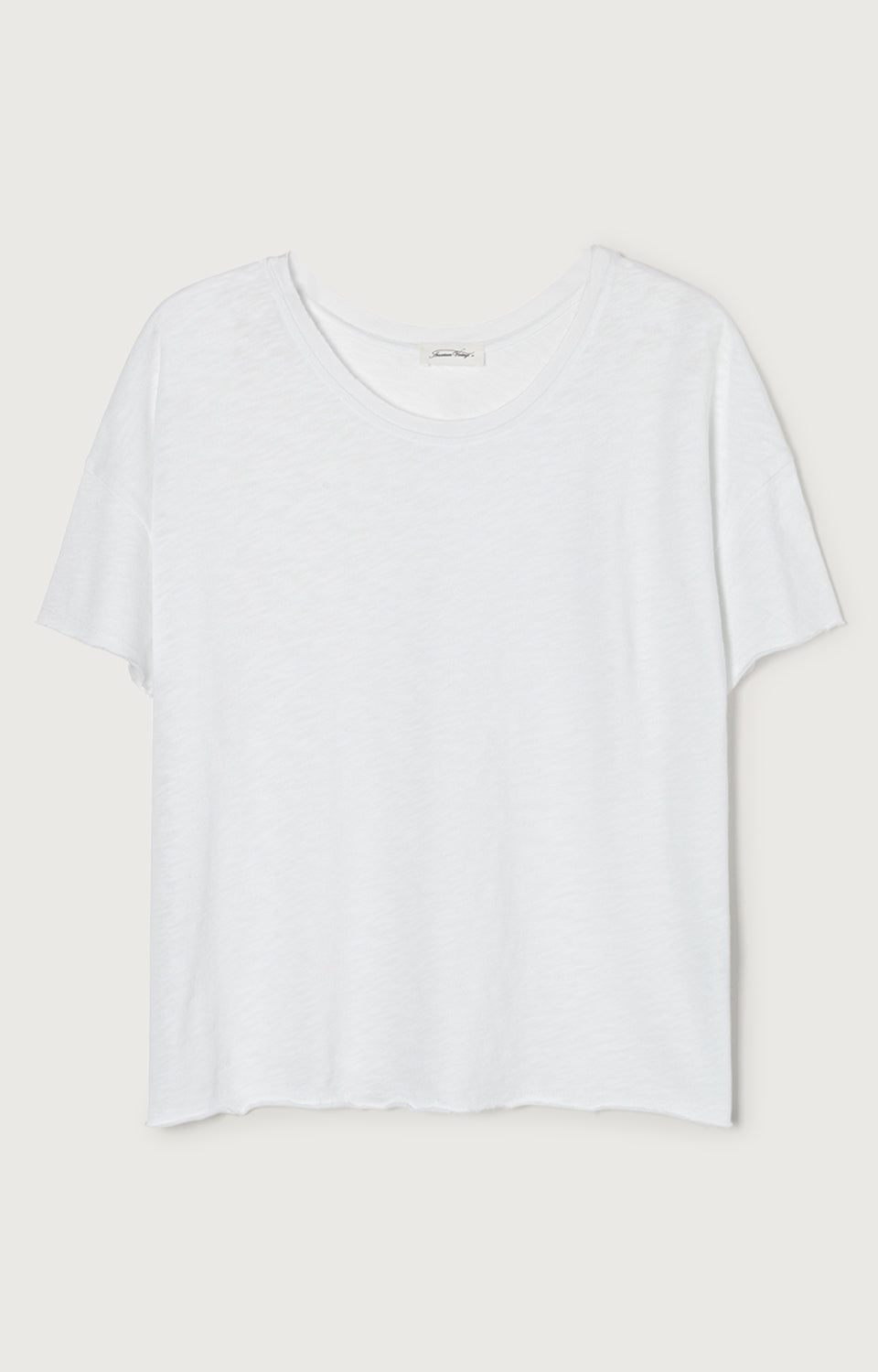 Women White Cotton T-Shirt