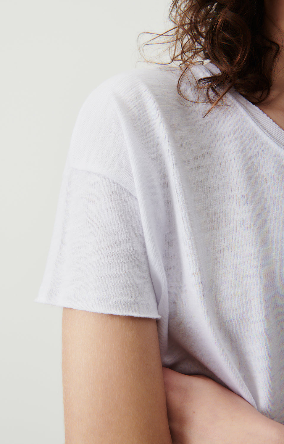 Women White Cotton T-Shirt