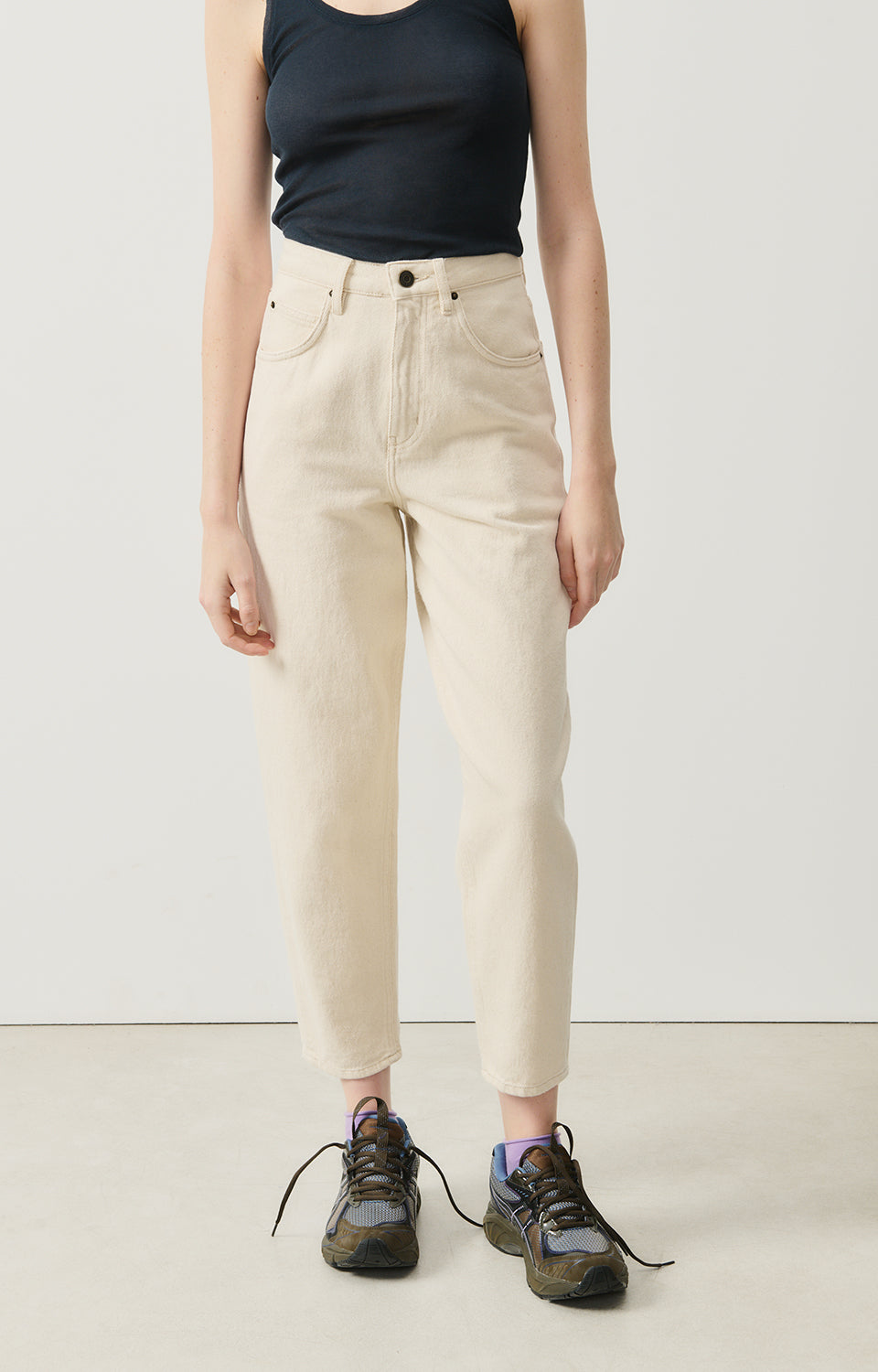 Women White Cotton Trousers