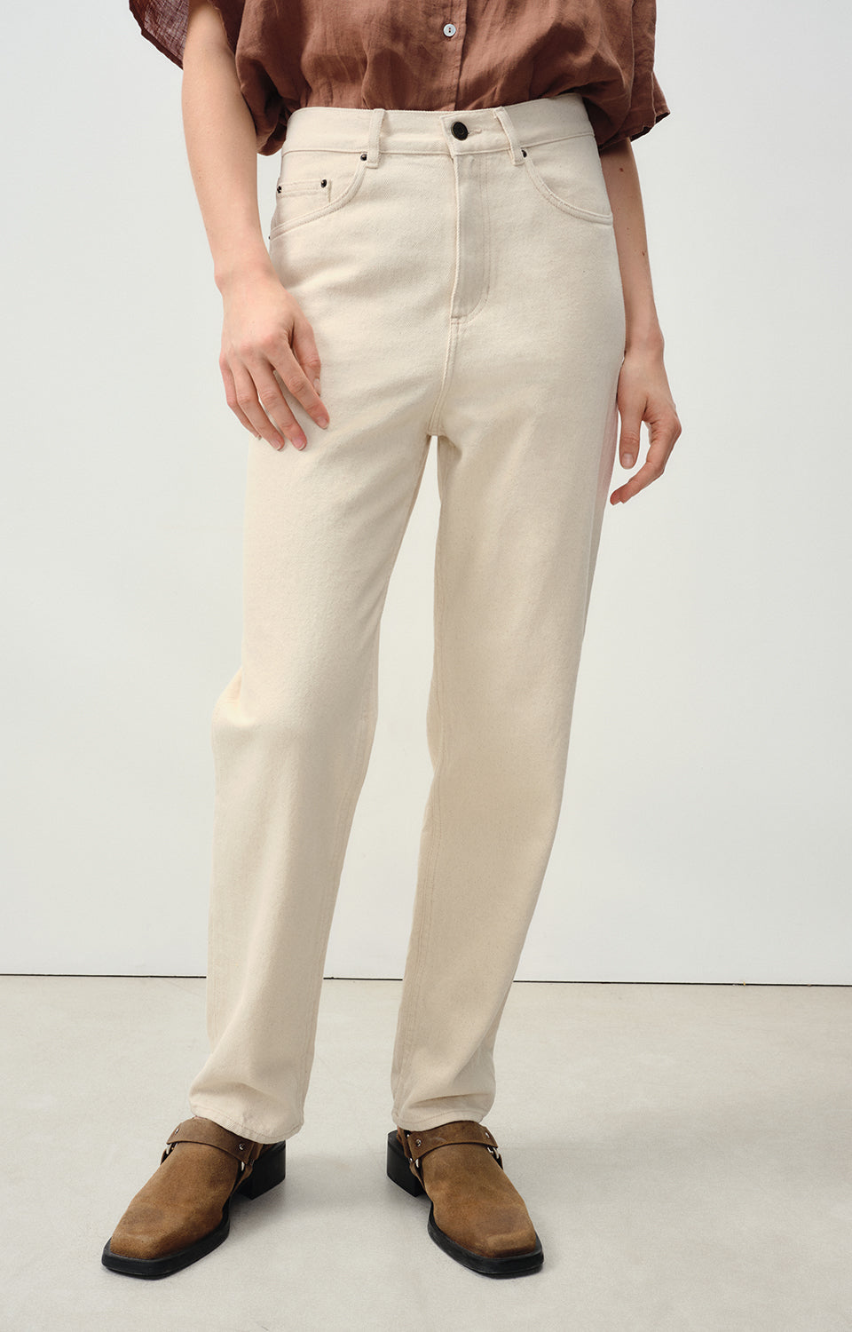 Women White Cotton Trousers