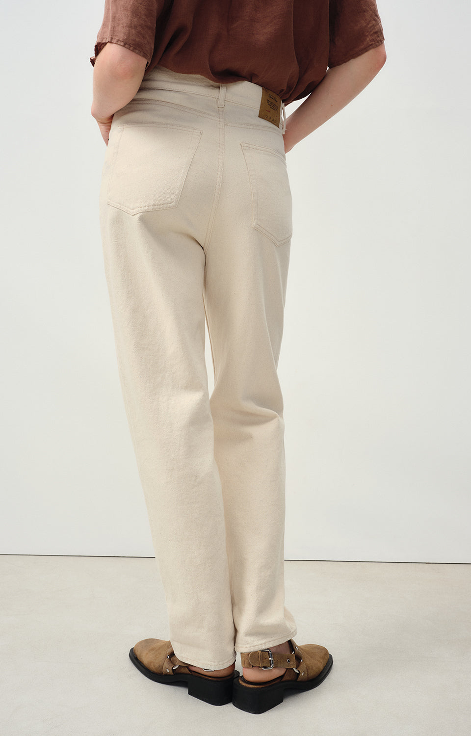 Women White Cotton Trousers