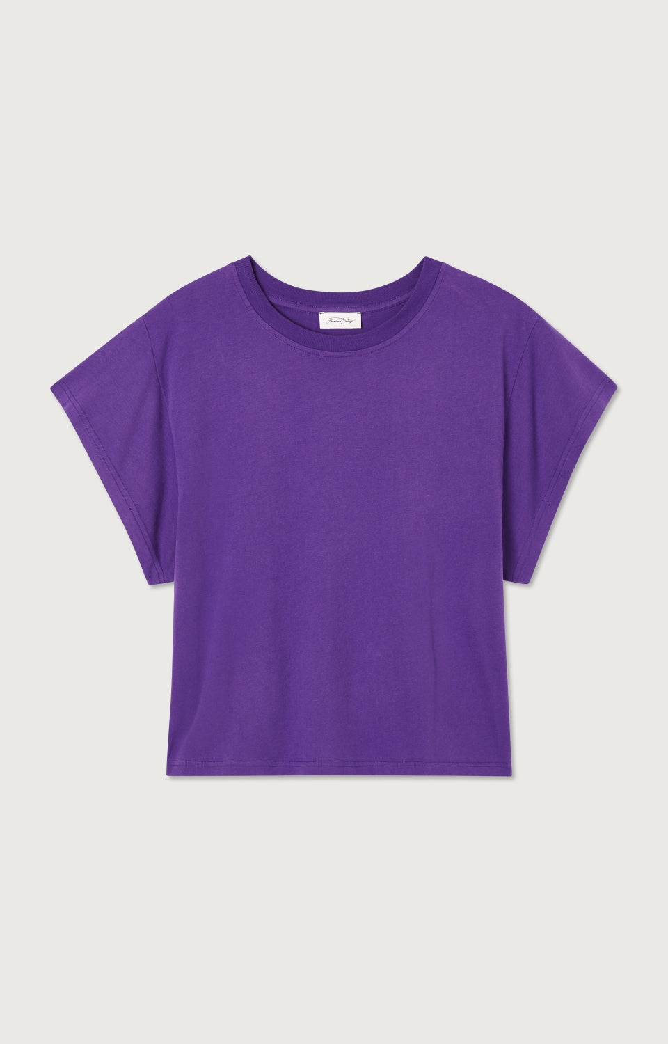 Women Purple Cotton T-Shirt