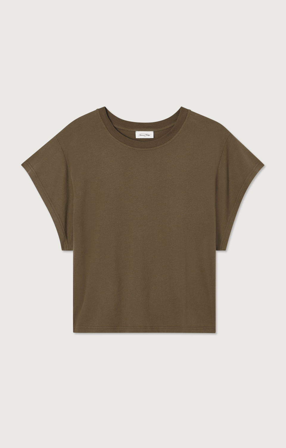 Women Olive Cotton T-Shirt