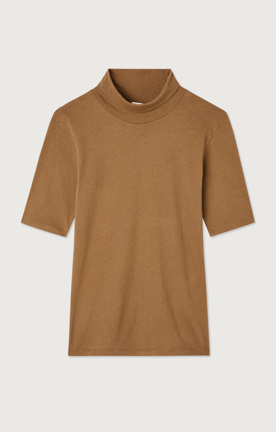 Women Brown Cotton T-Shirt