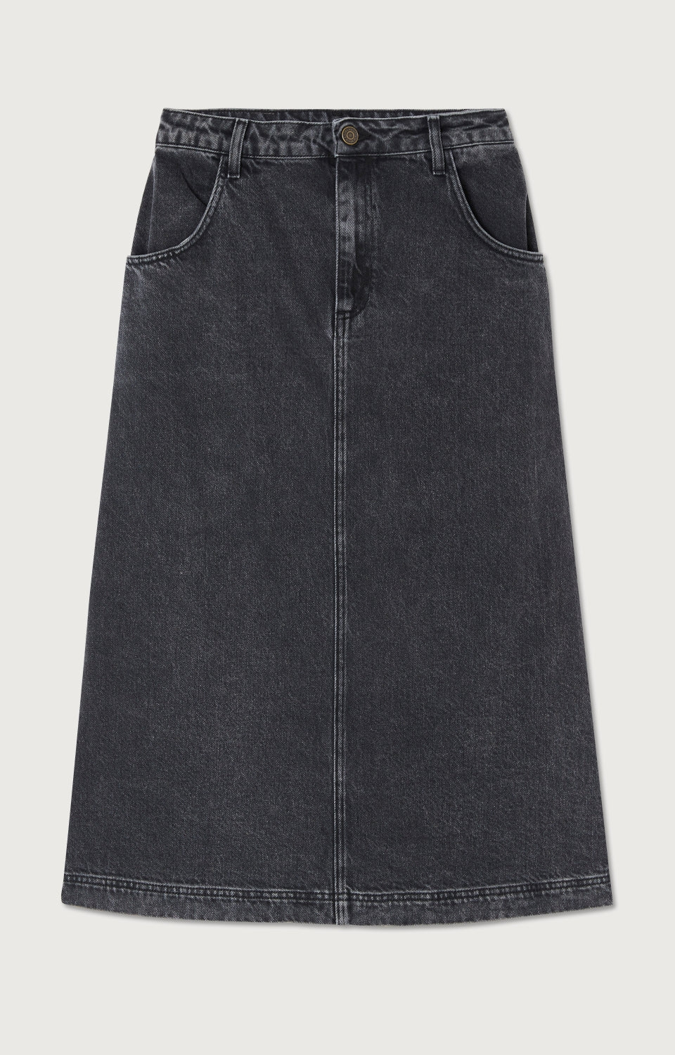 Women Black Denim Skirt