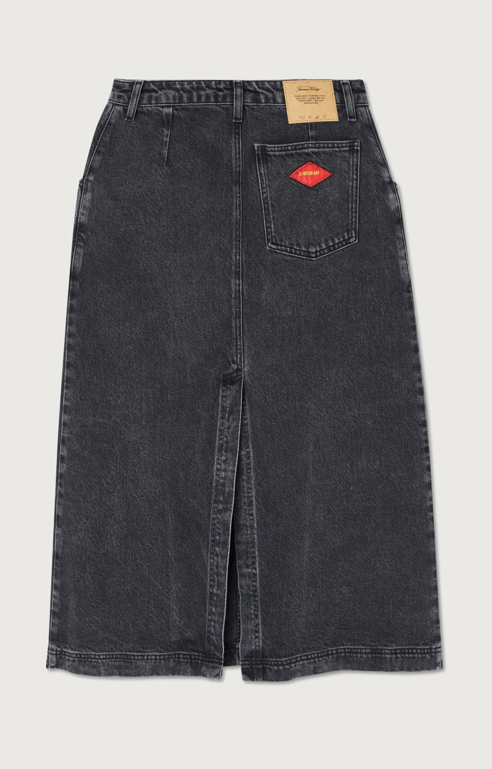 Women Black Denim Skirt