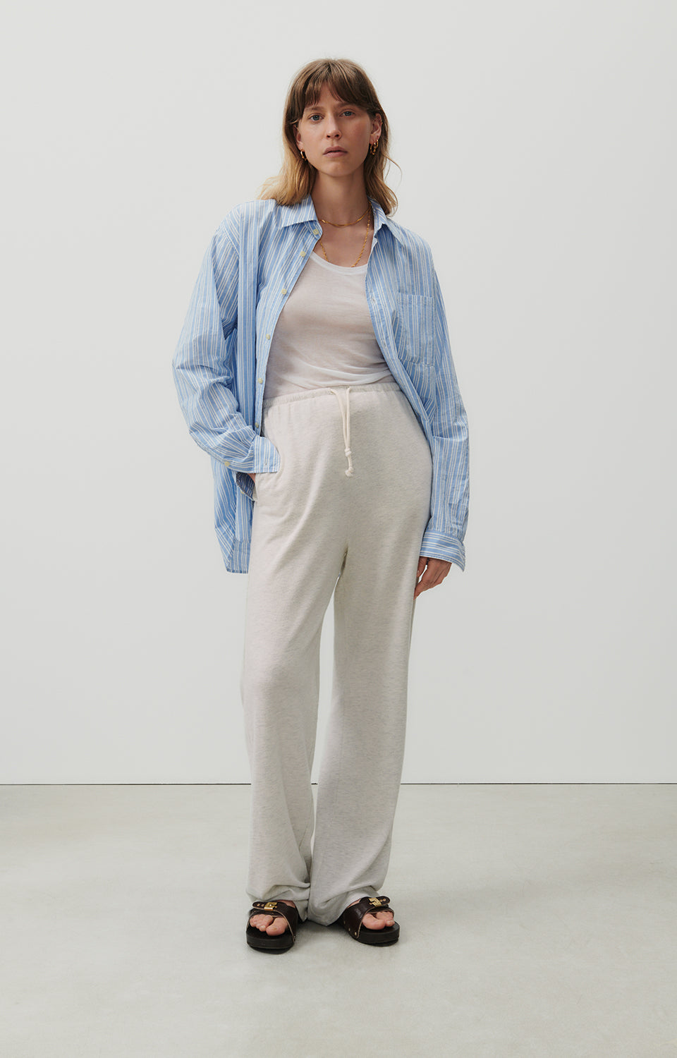 Women Light Grey Trousers