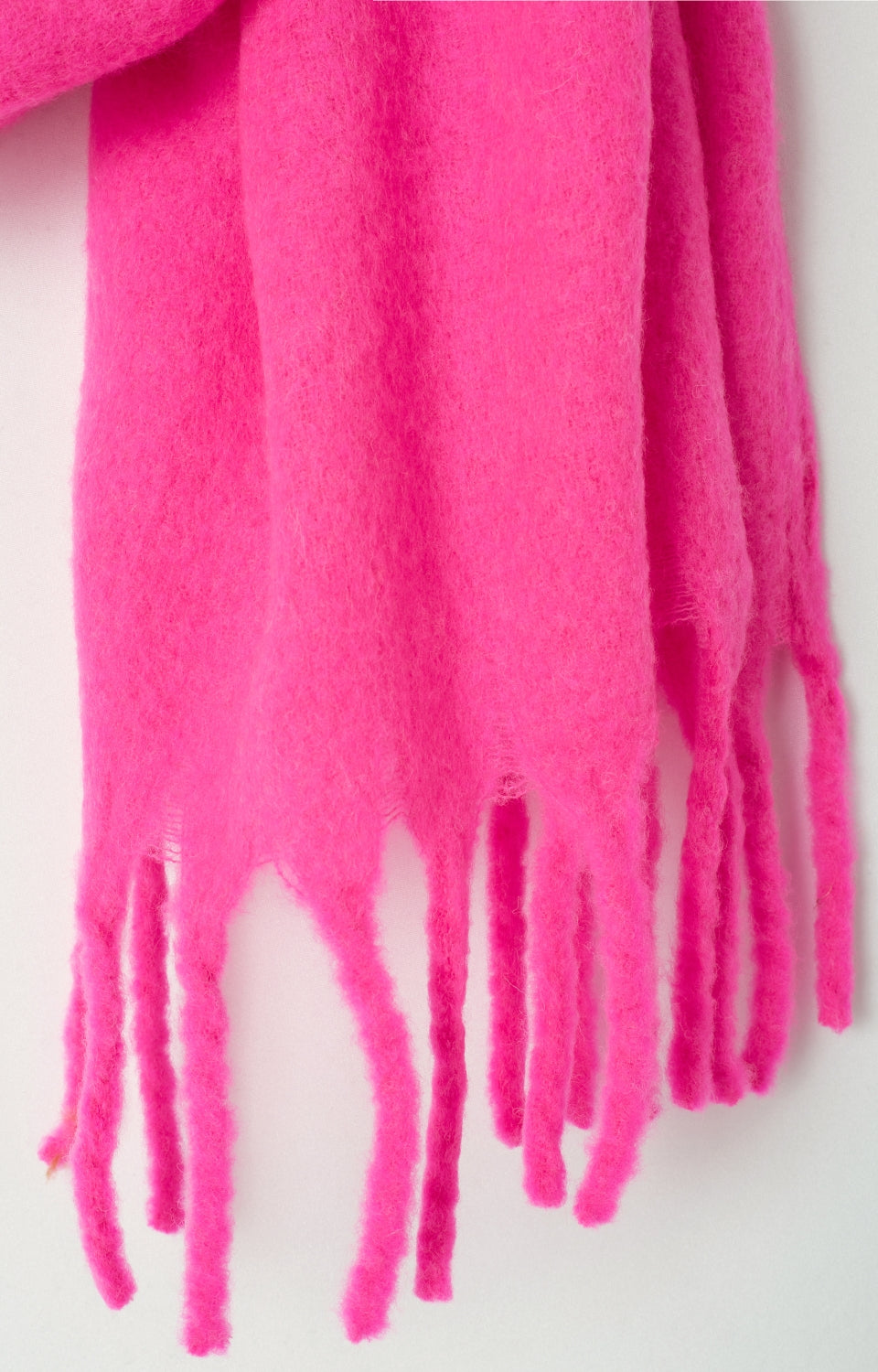 Women Pink Knit Scarf(214x47cm)