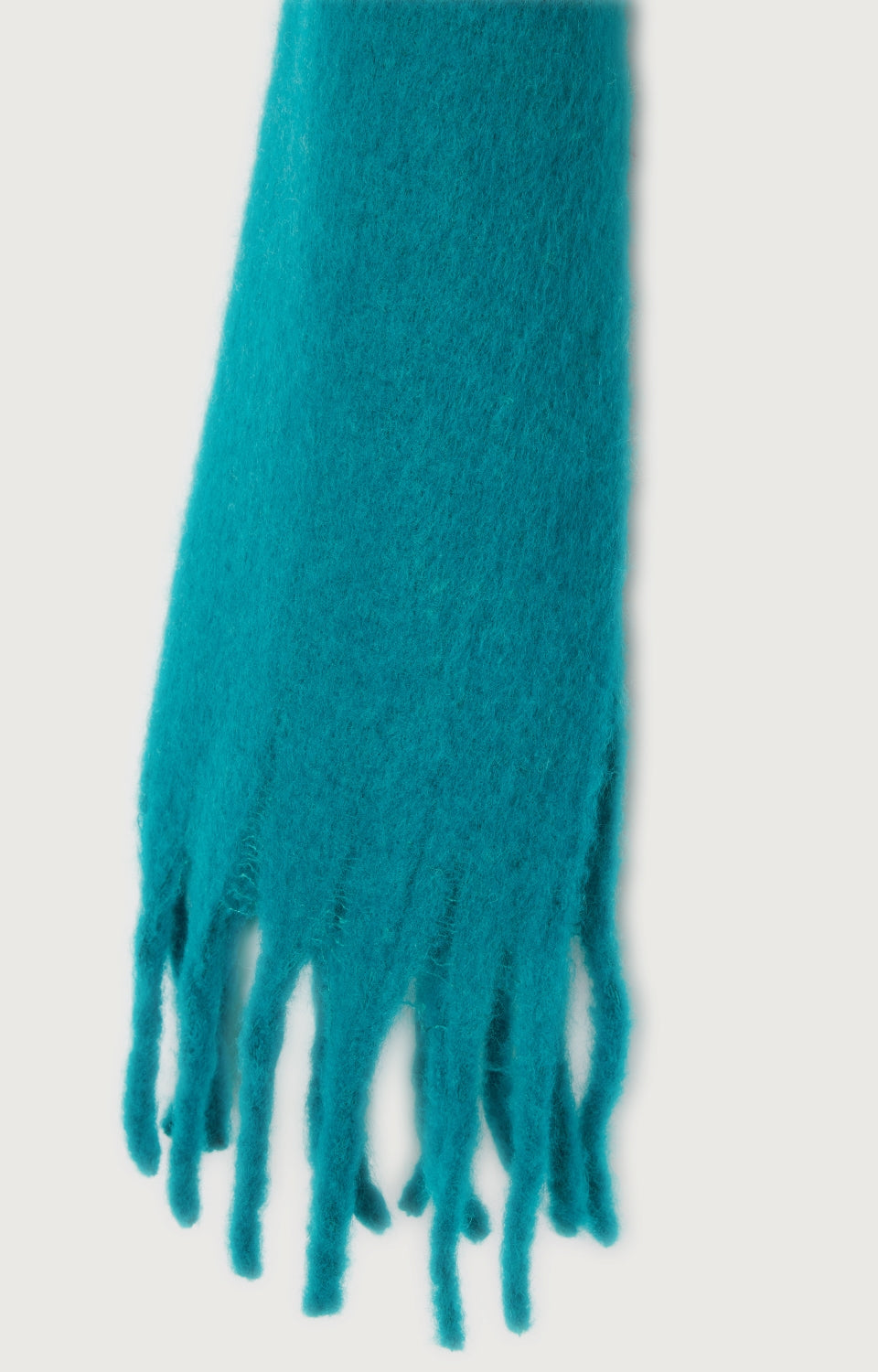 Women Blue Knit Scarf(214x47cm)