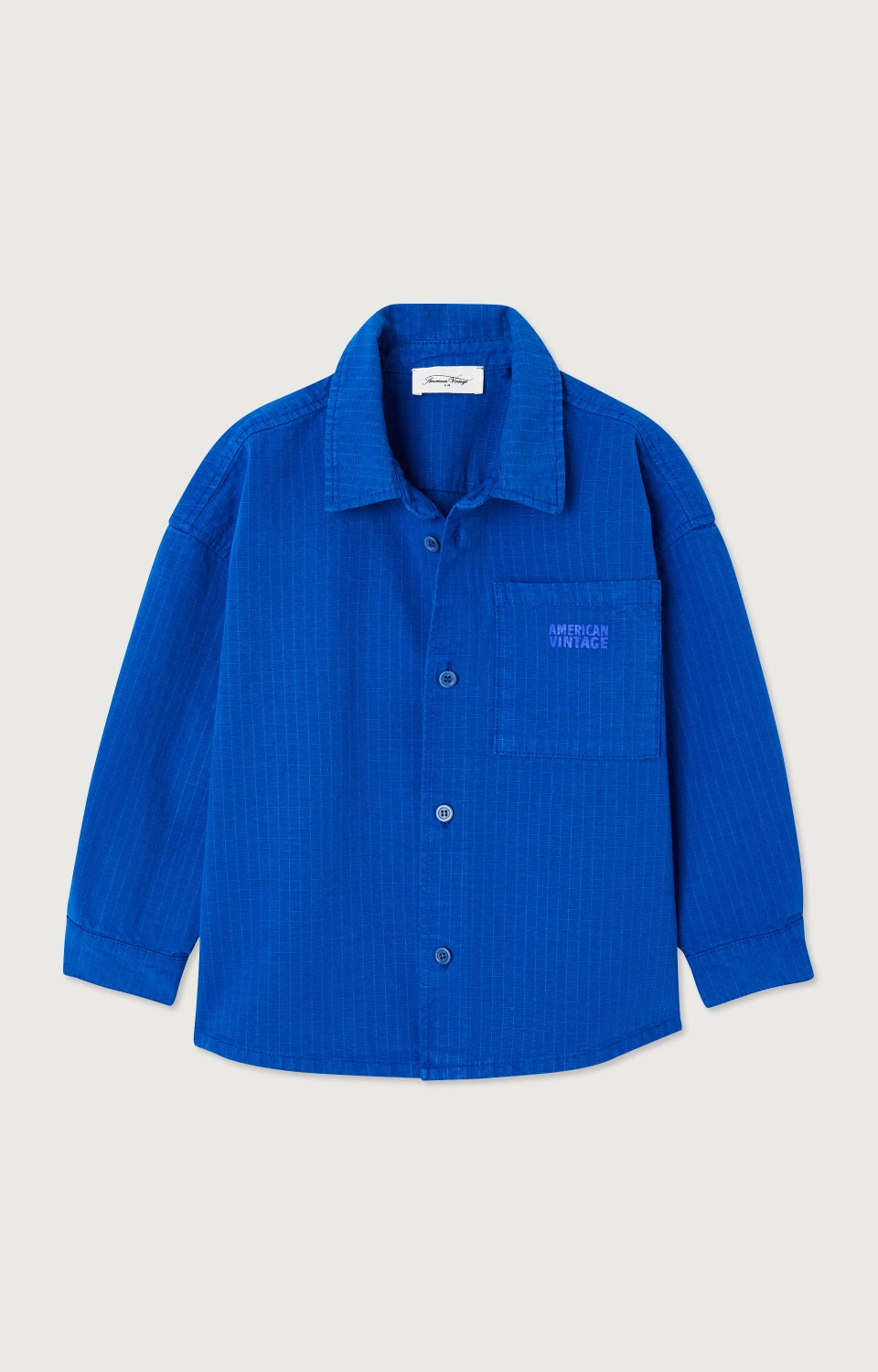 Boys Blue Cotton Shirt