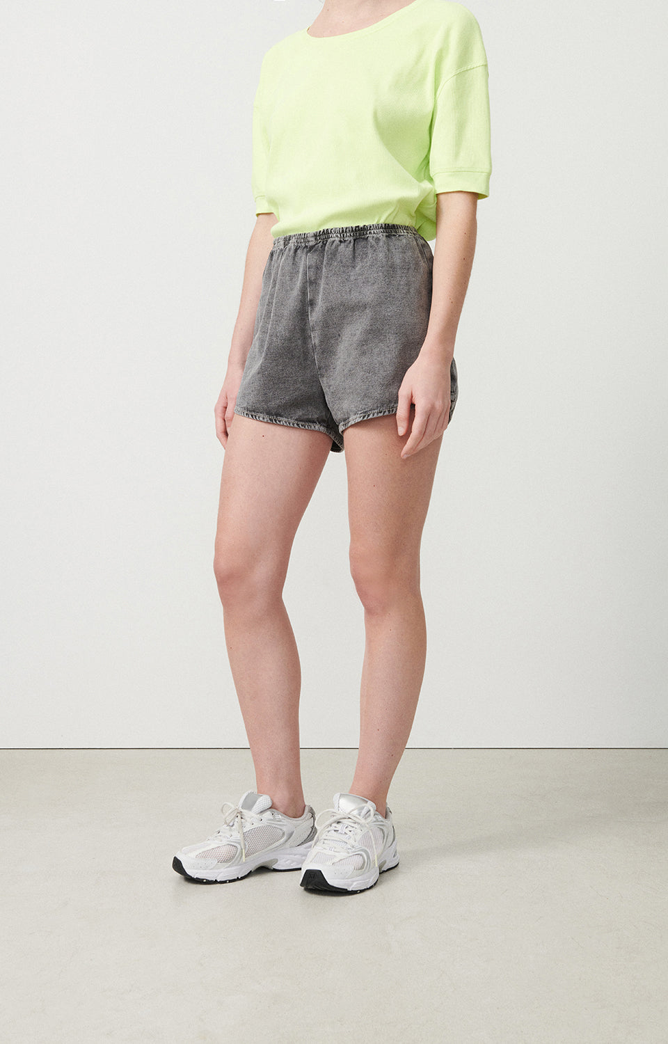 Women Grey Denim Shorts