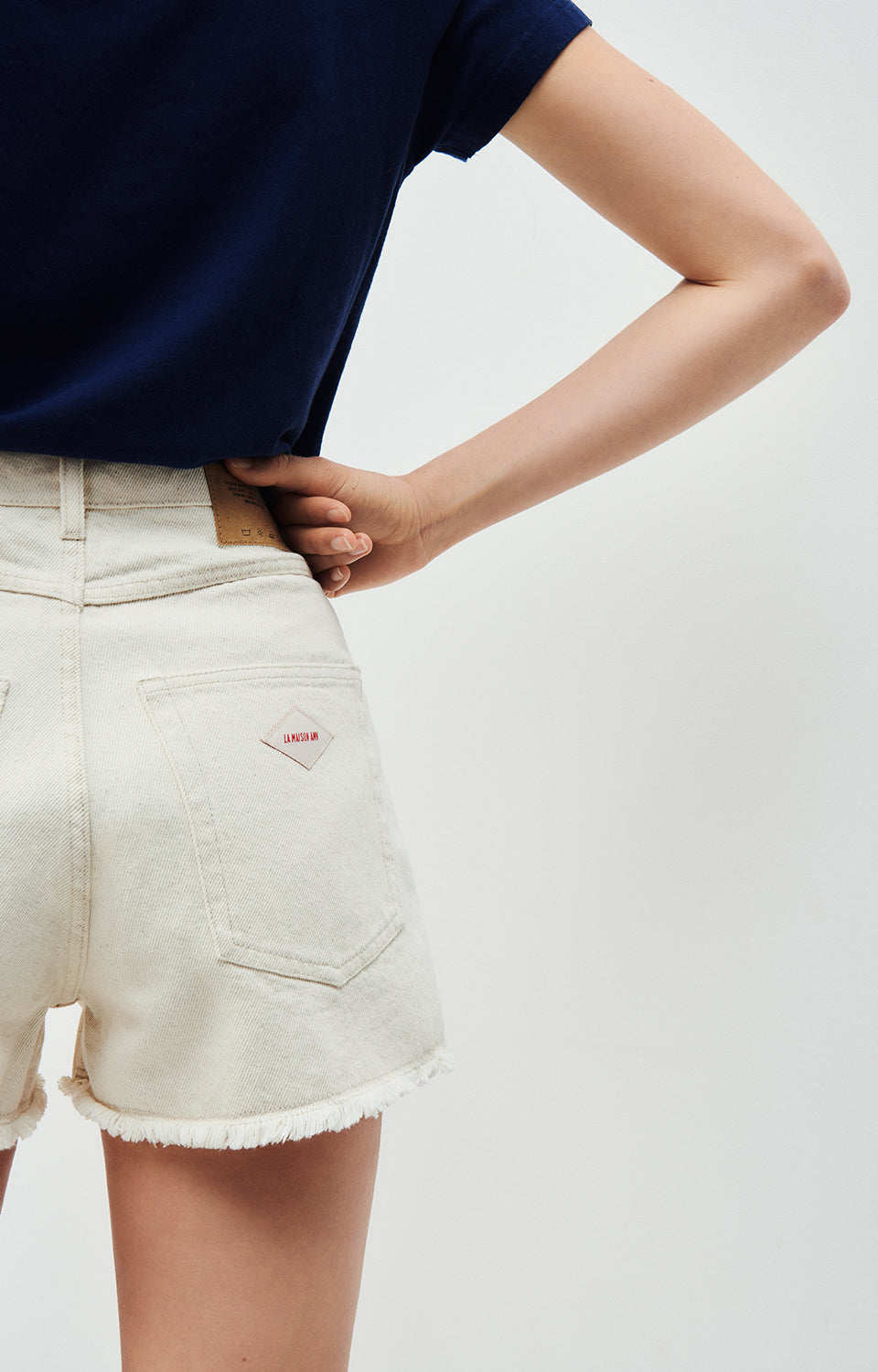 Women White Cotton Shorts