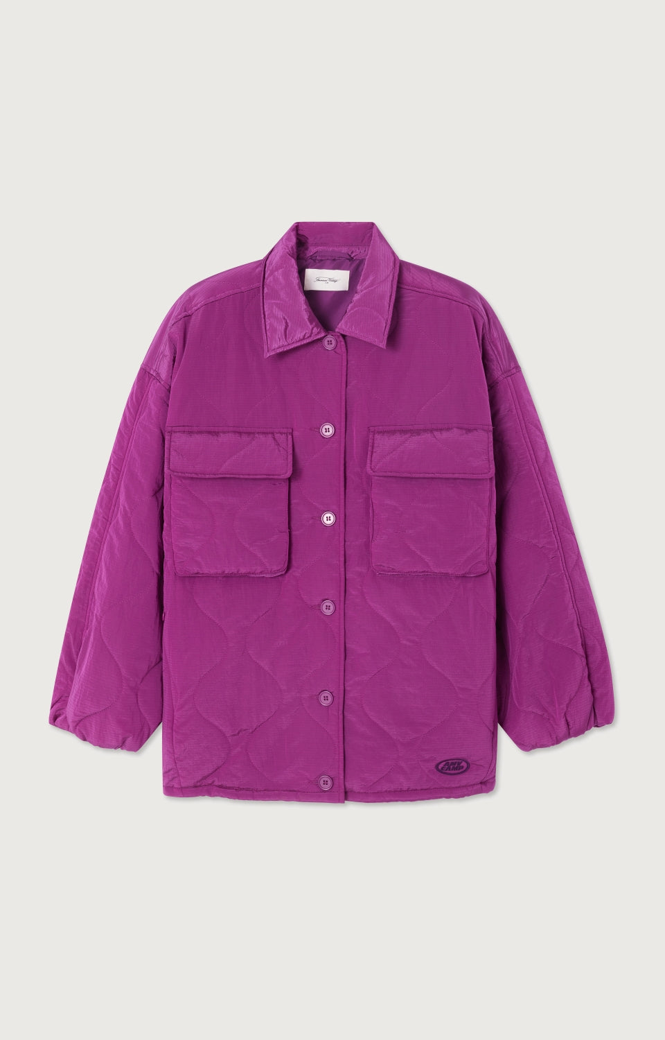 Women Purple Padded Coat