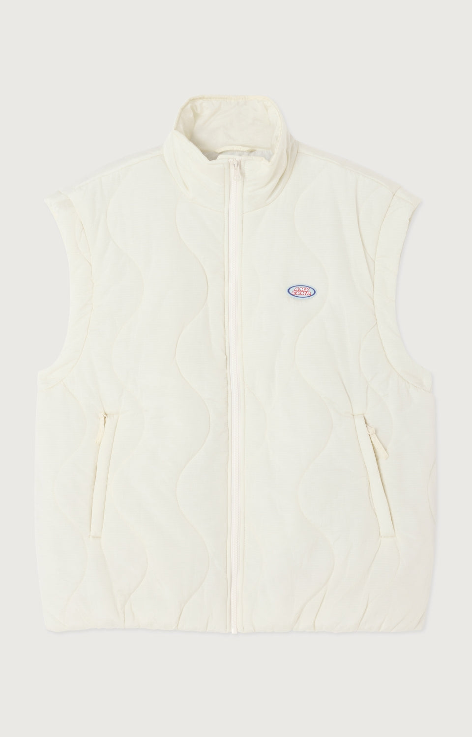 Women White Padded Gilet