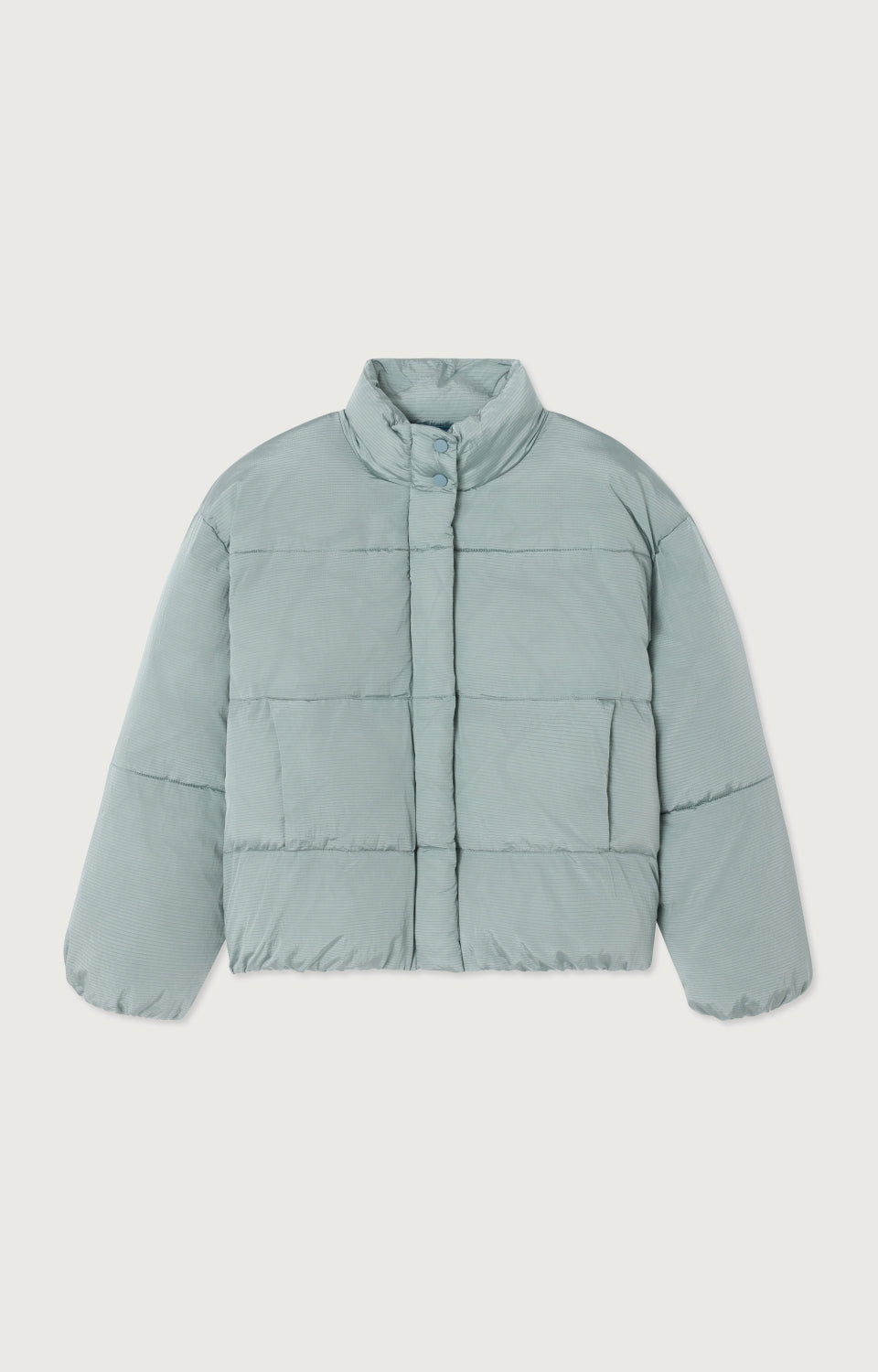 Women Light Blue Padded Jacket