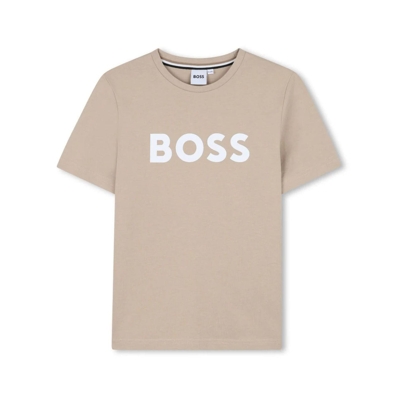 Boys Sand Logo Cotton T-Shirt