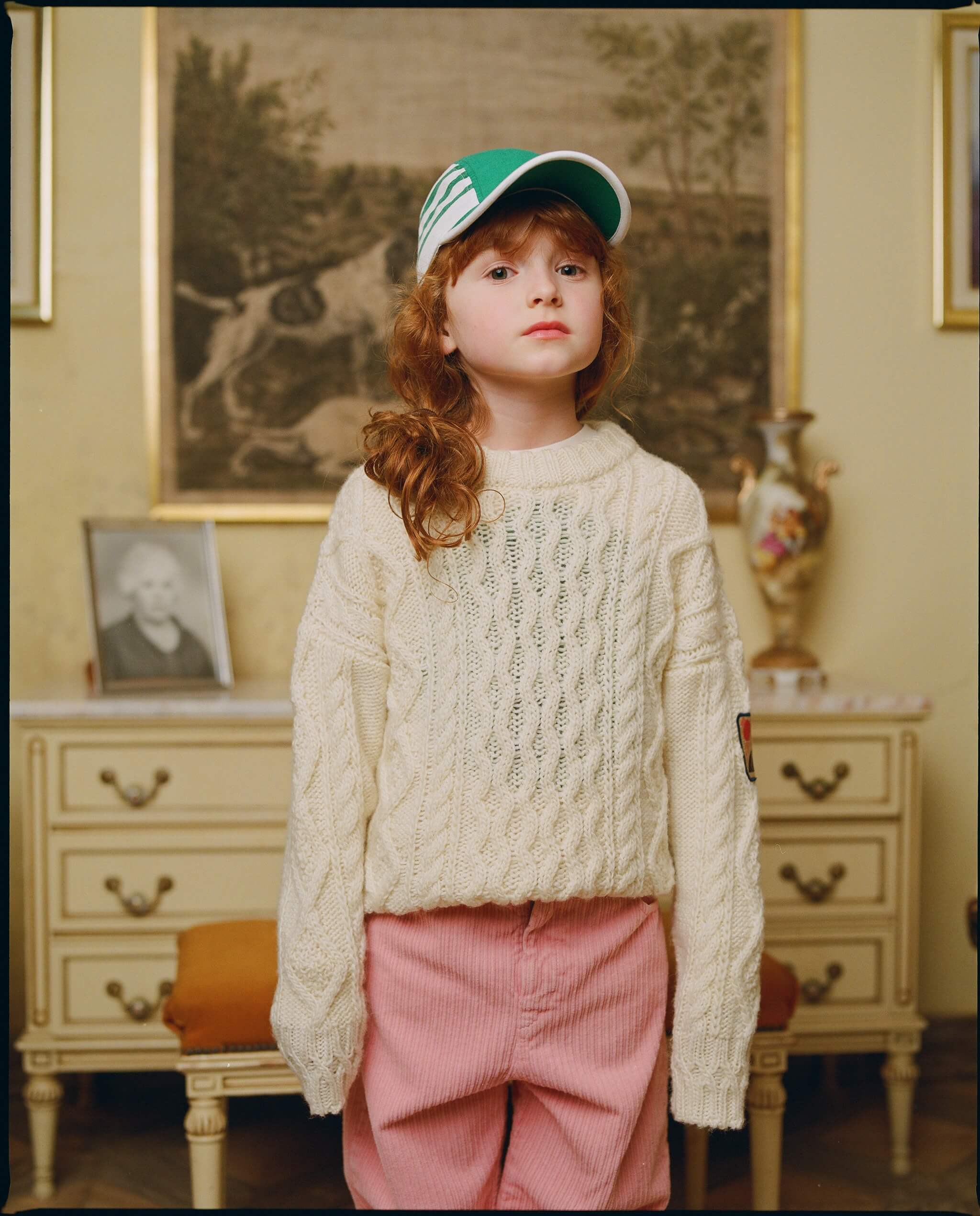 Boys & Girls White Wool Sweater