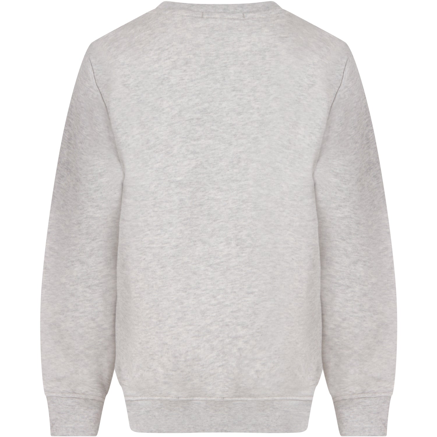 Boys & Girls Light Melange Grey Cotton Sweatshirt