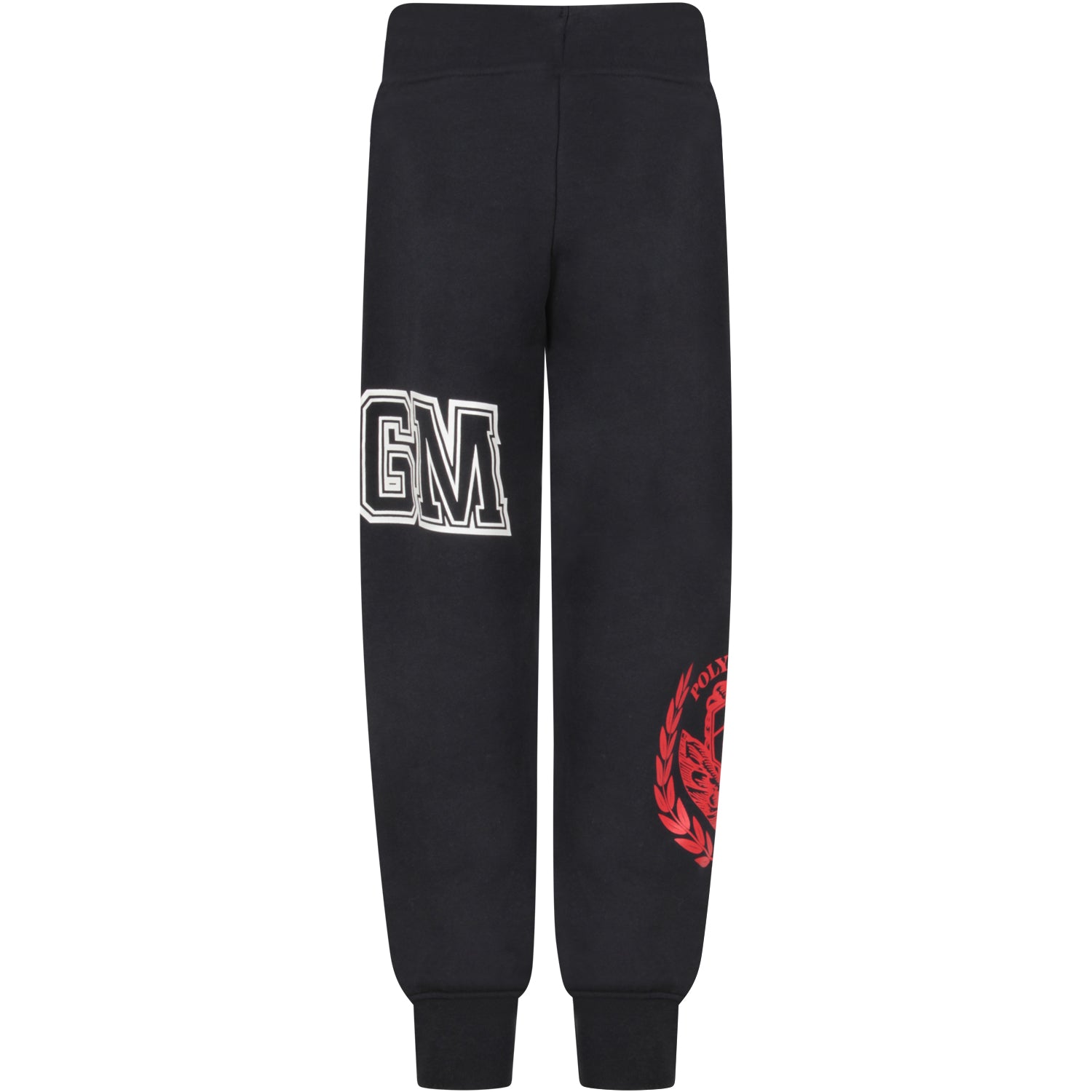 Boys Black Cotton Sweatpants