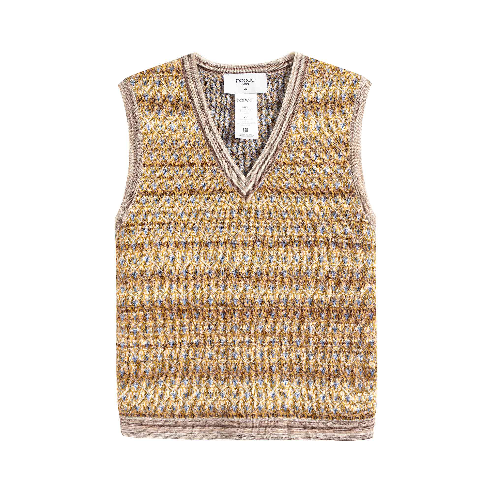 Boys & Girls Yellow Wool Vest