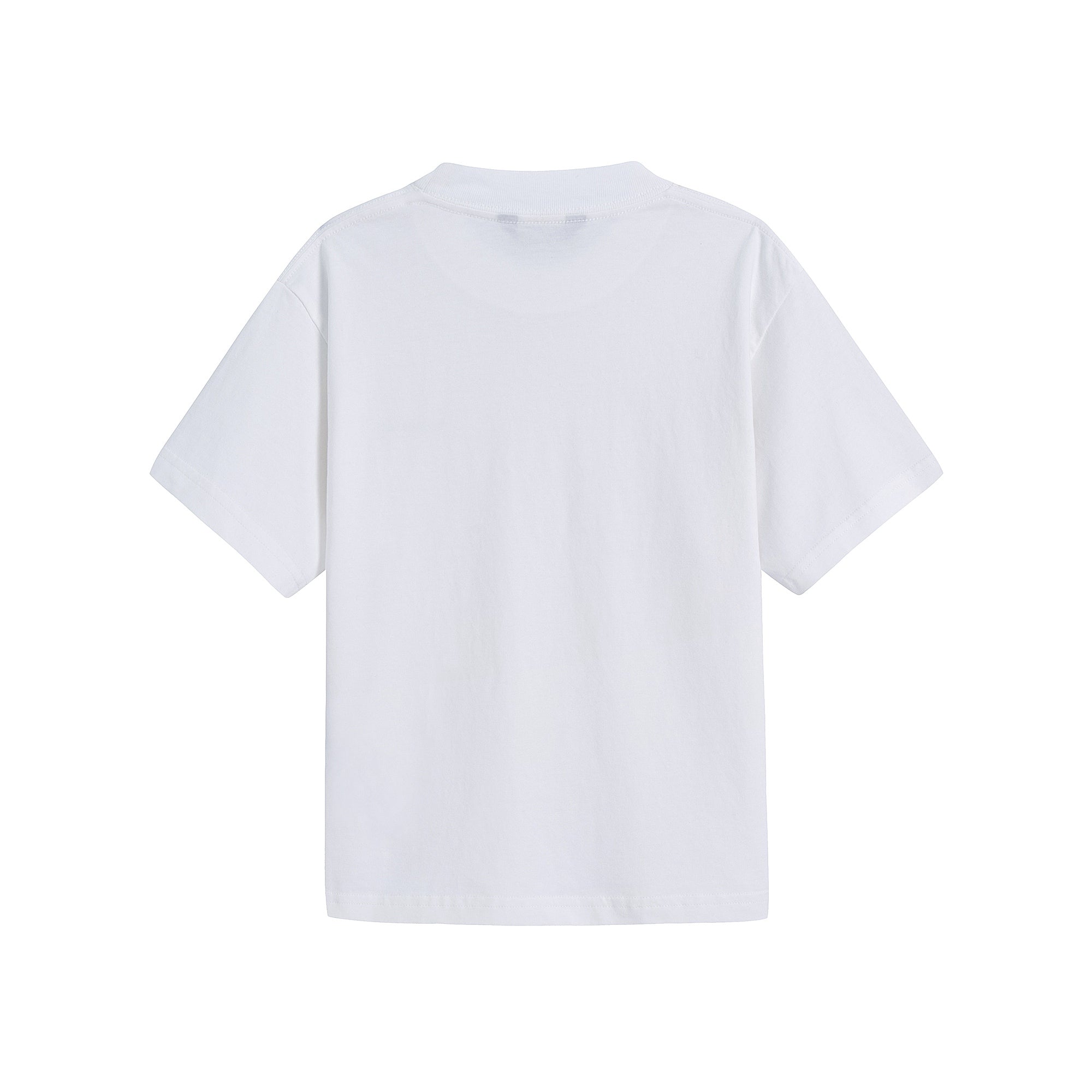 Boys & Girls White Cotton T-Shirt