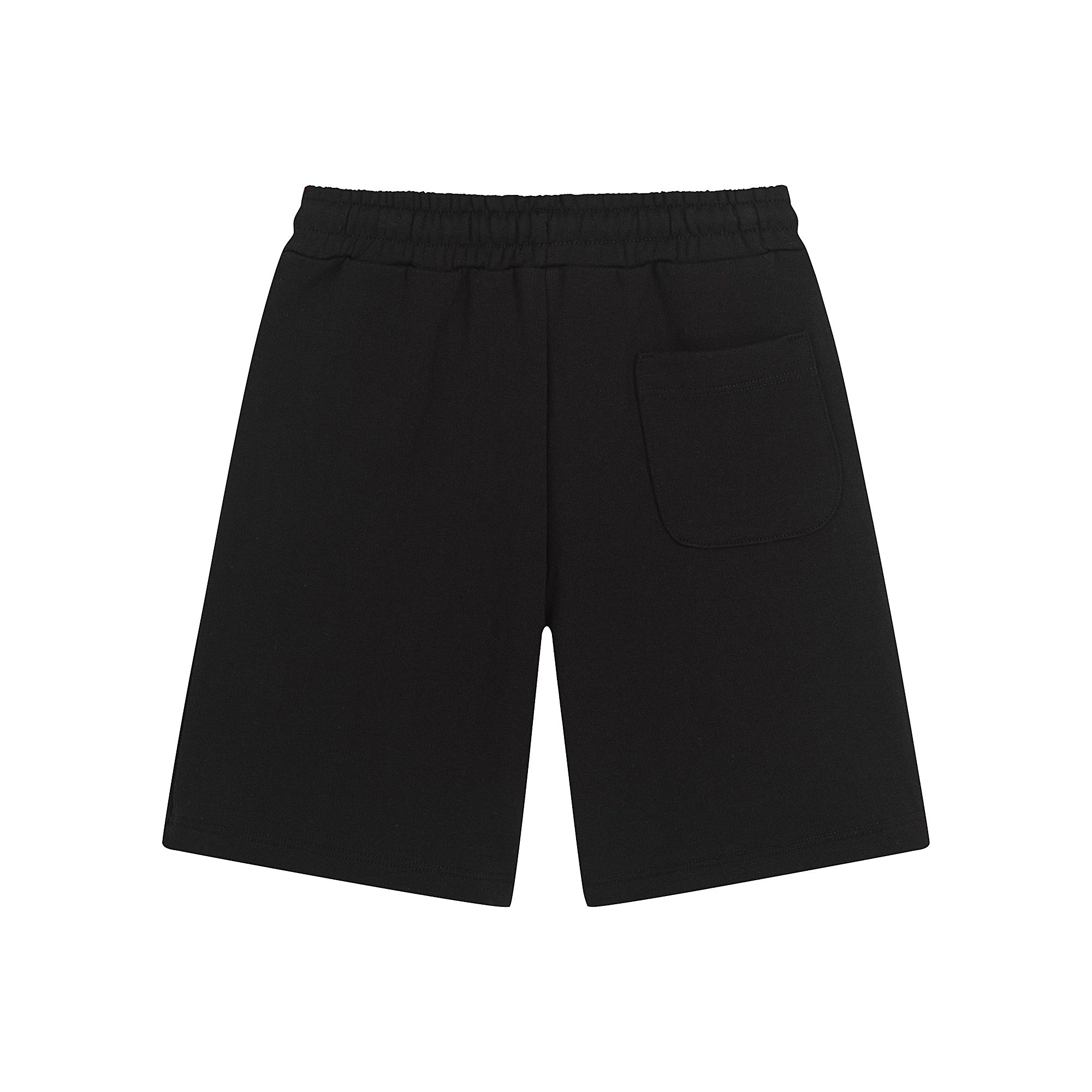 Boys & Girls Black Cotton Shorts