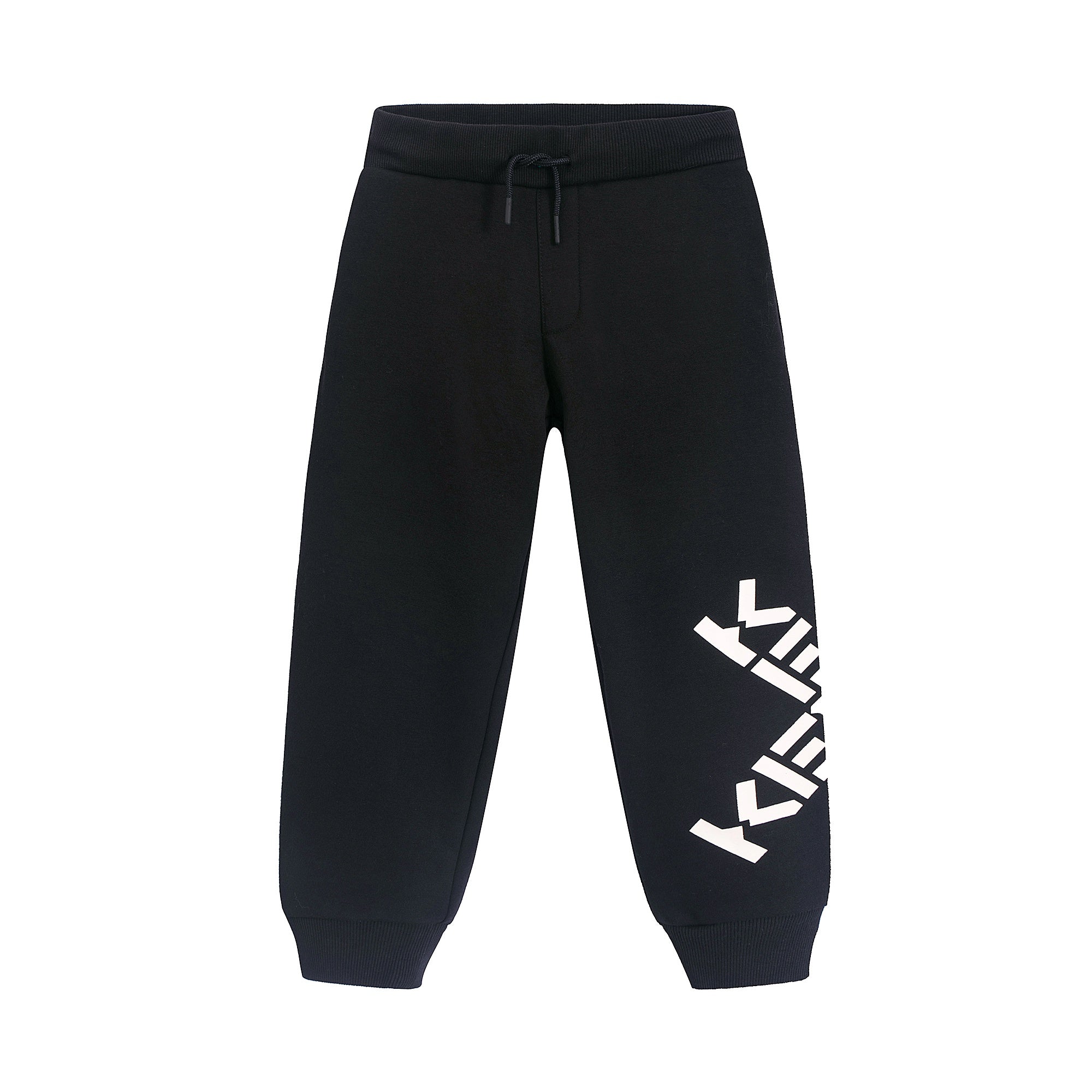 Boys Black Logo Trousers