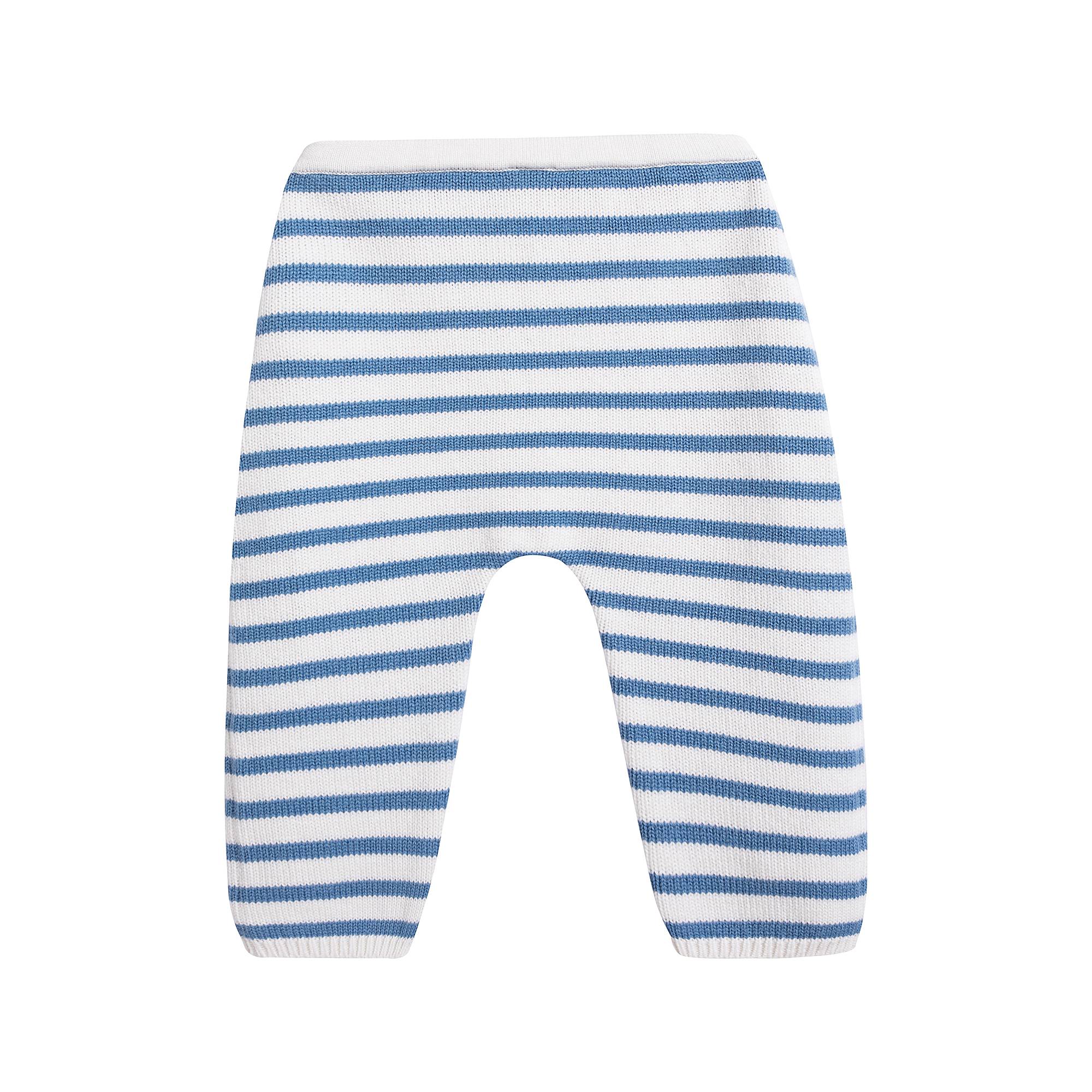 Baby Boys Blue Stripes Wool Set