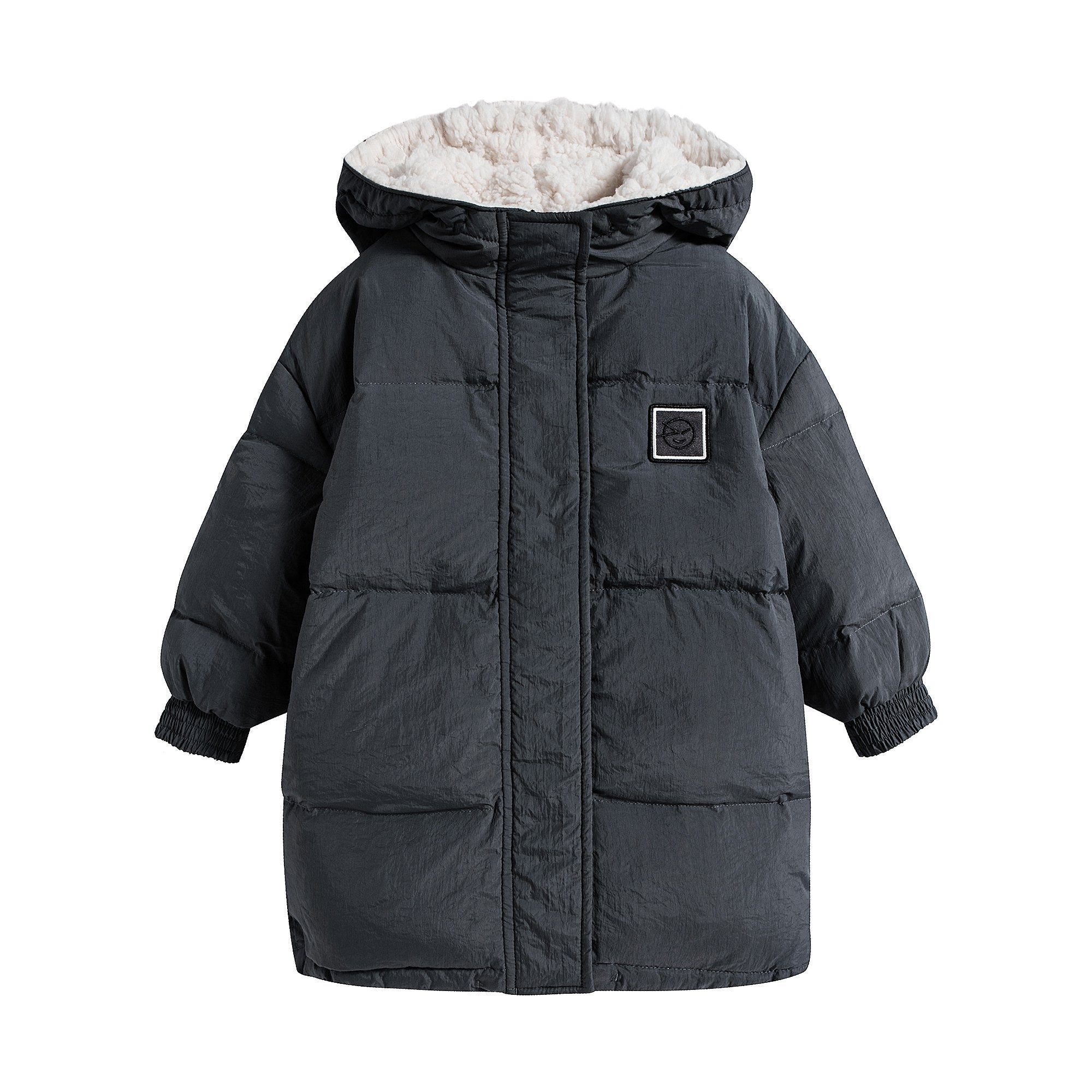 Boys & Girls Smoke Grey Padded Down Jacket