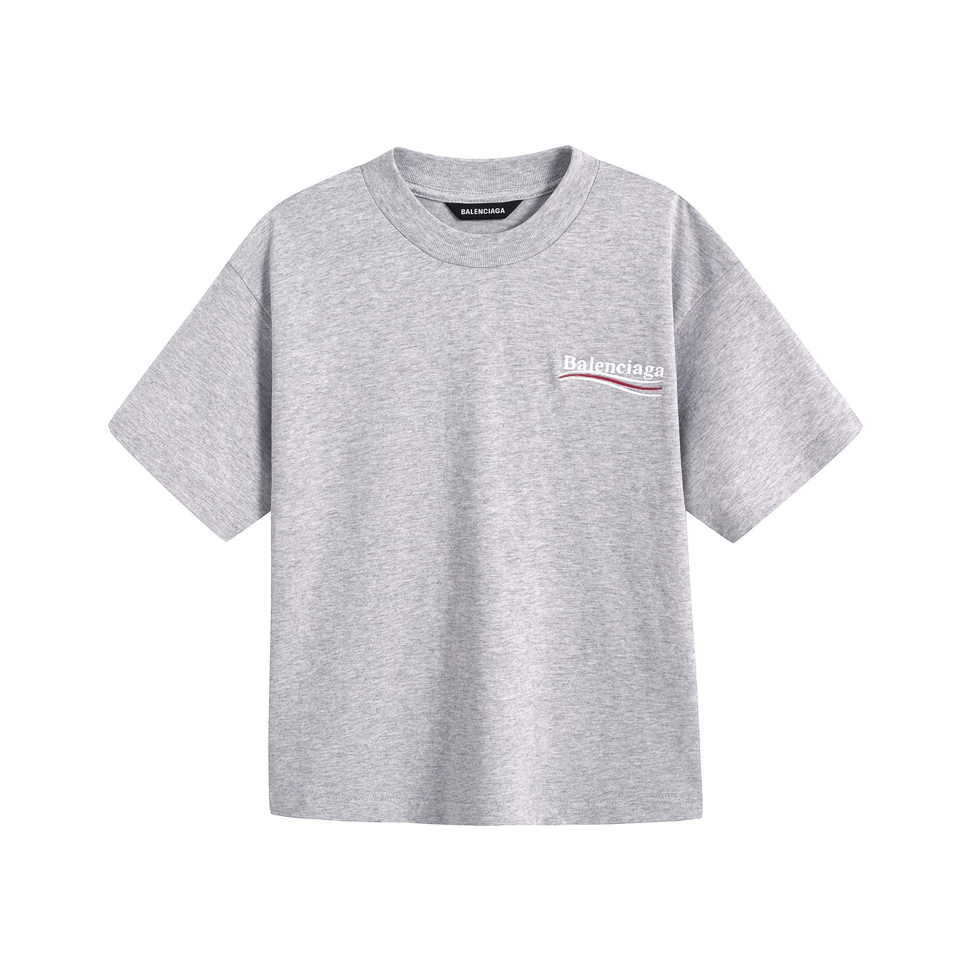 Boys & Girls Grey Logo Cotton T-Shirt