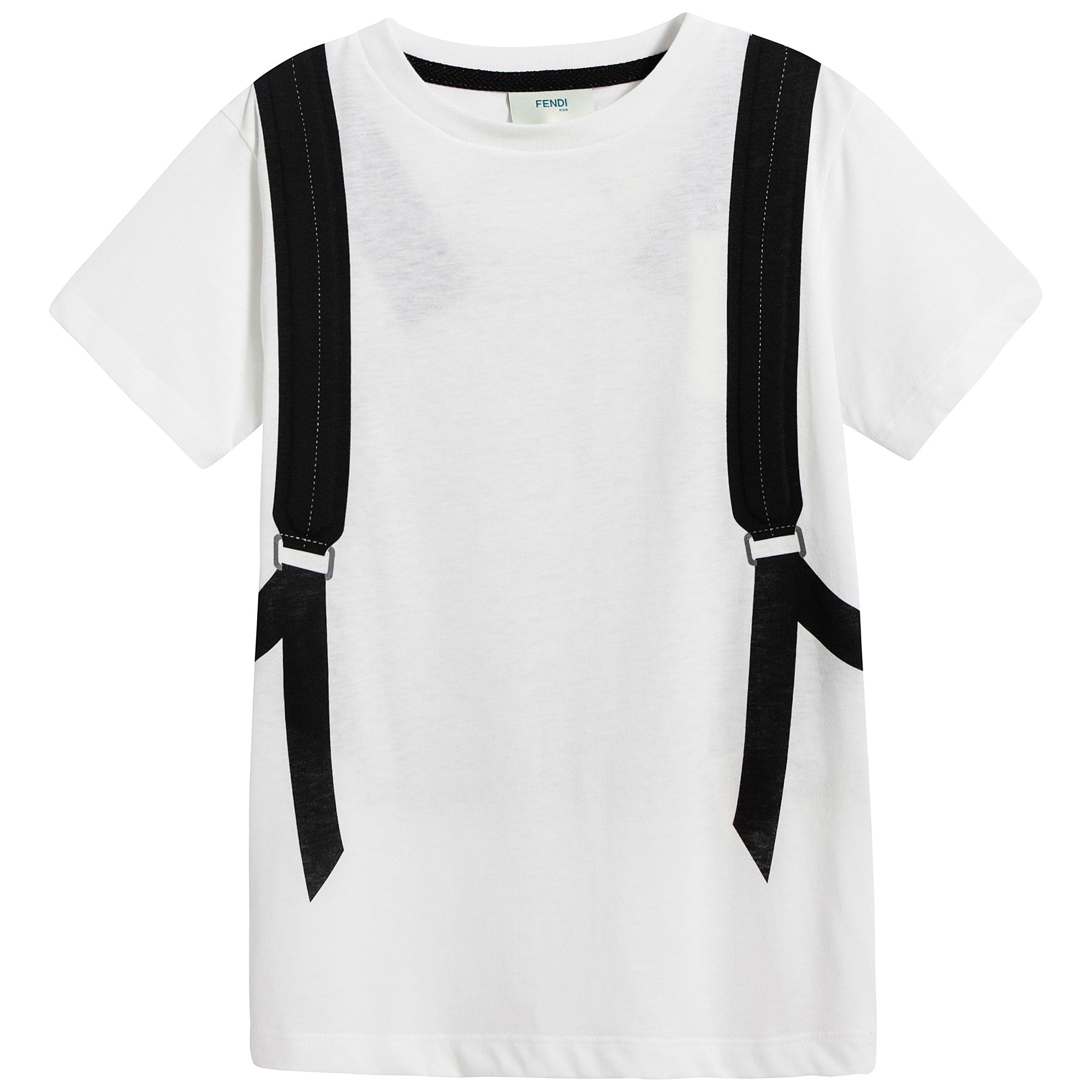 Boys White Cotton T-shirt