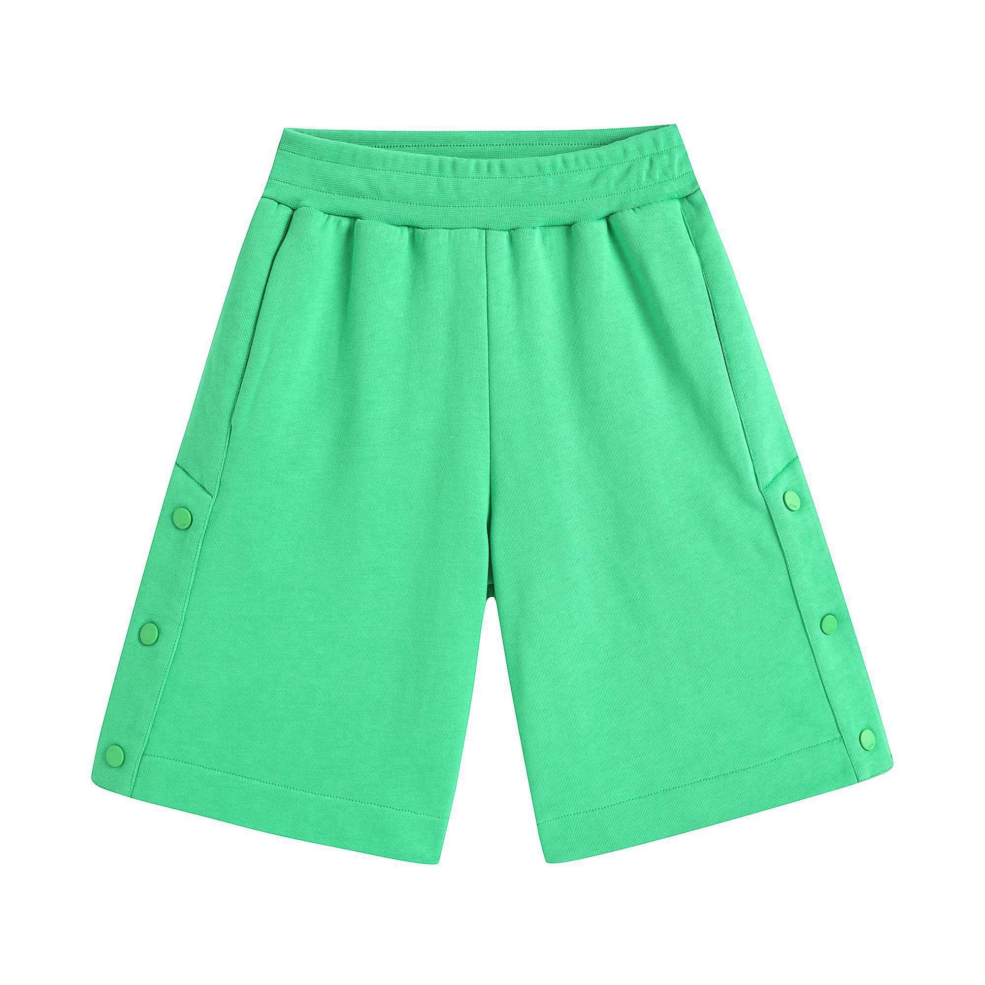 Boys & Girls Green Cotton Shorts