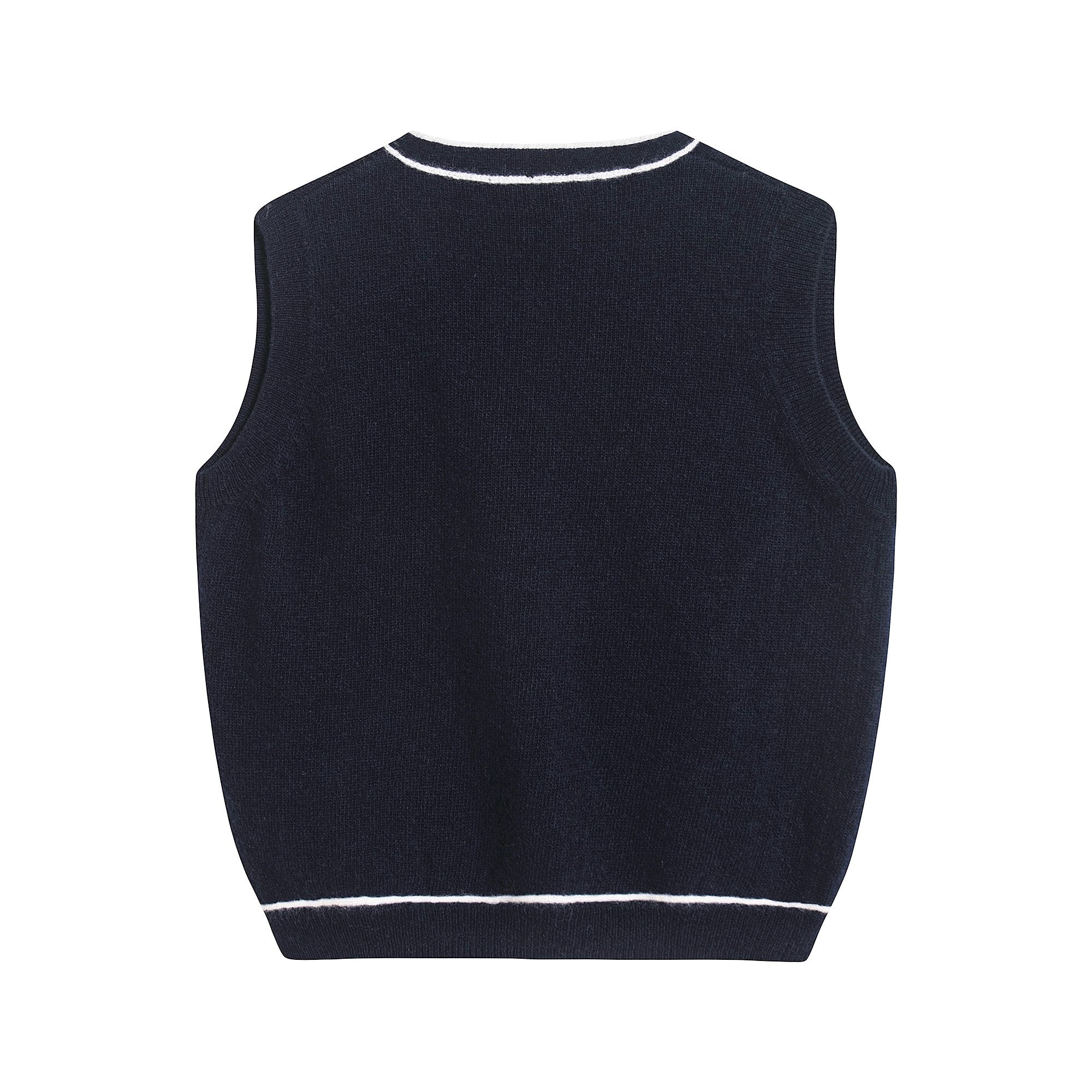 Boys & Girls Blue Wool Gilet