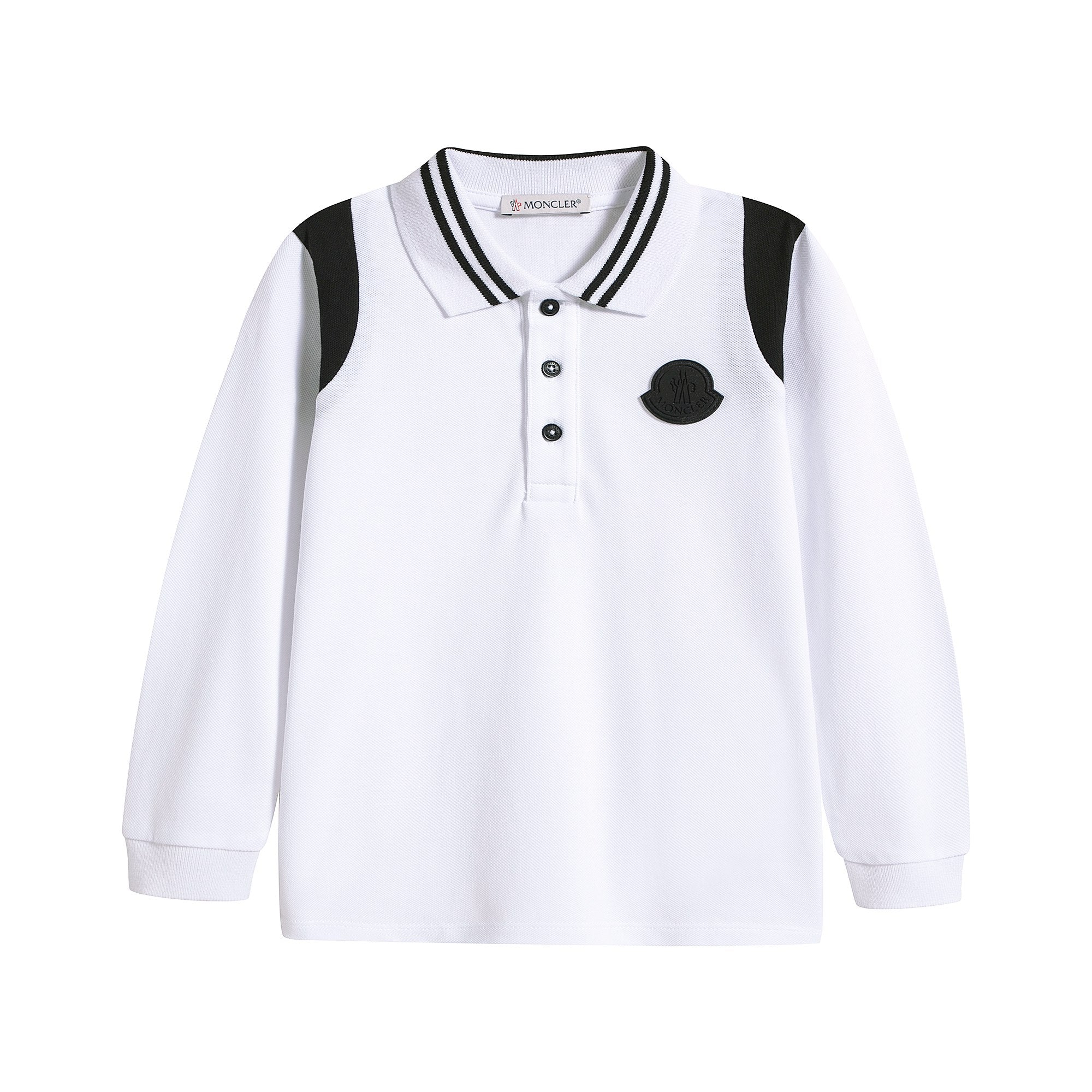 Baby Boys White Cotton Polo Shirt