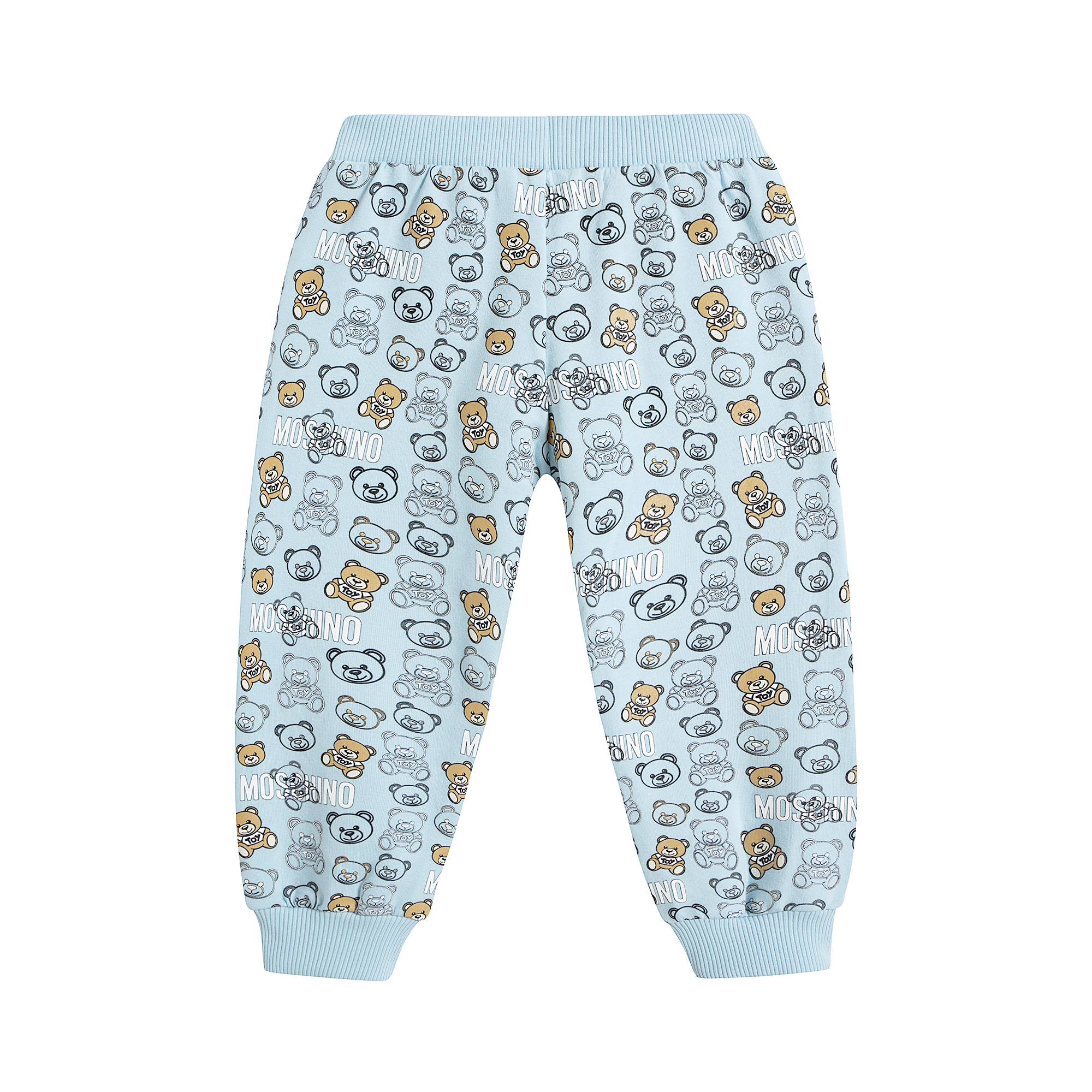 Baby Boys Blue Printed Cotton Set