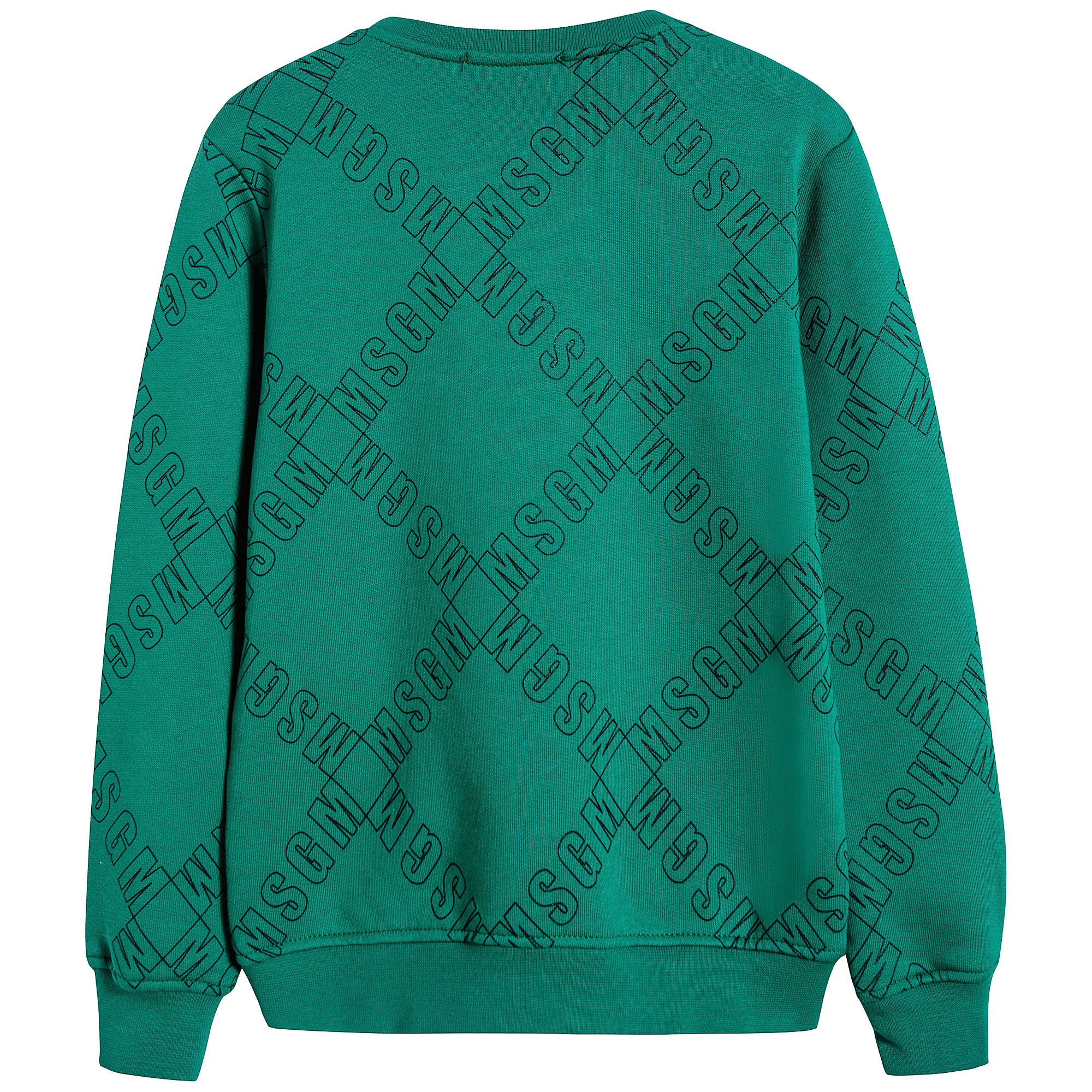 Boys Green Cotton Sweatshirt