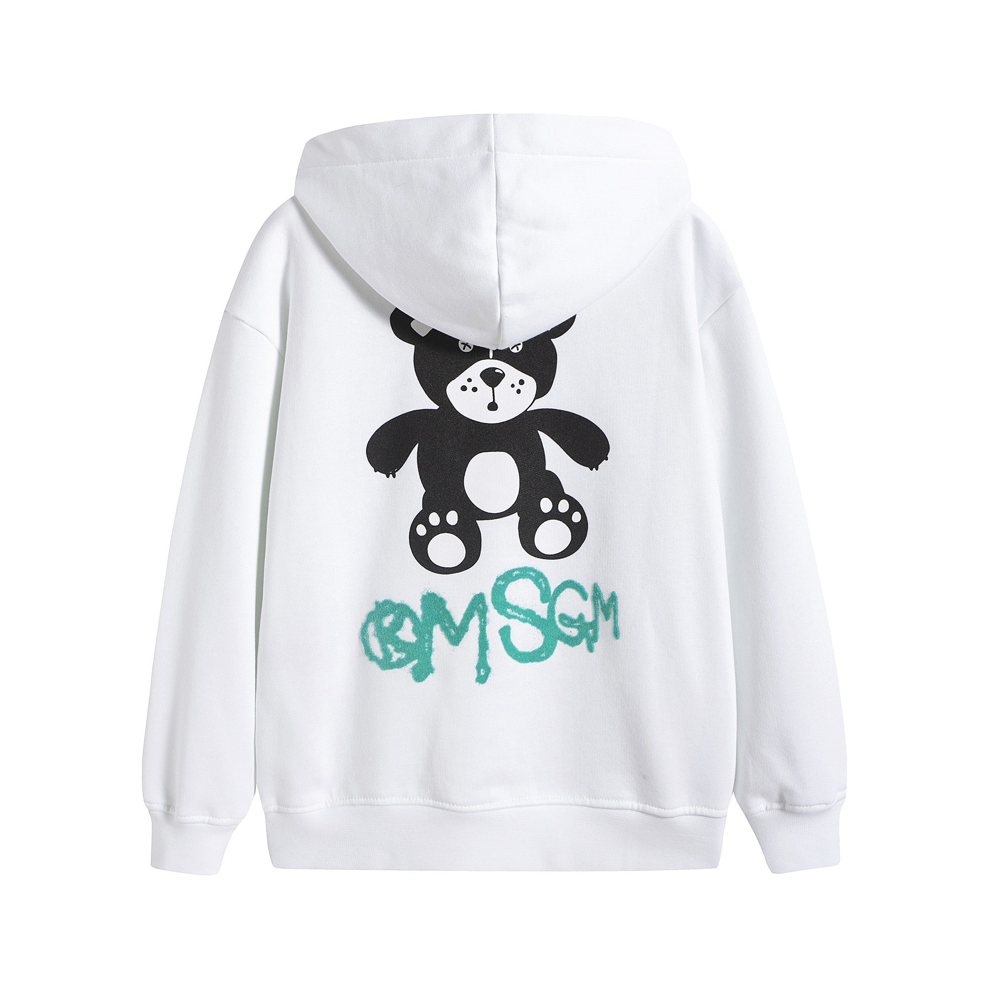 Boys & Girls White Logo Cotton Sweatshirt