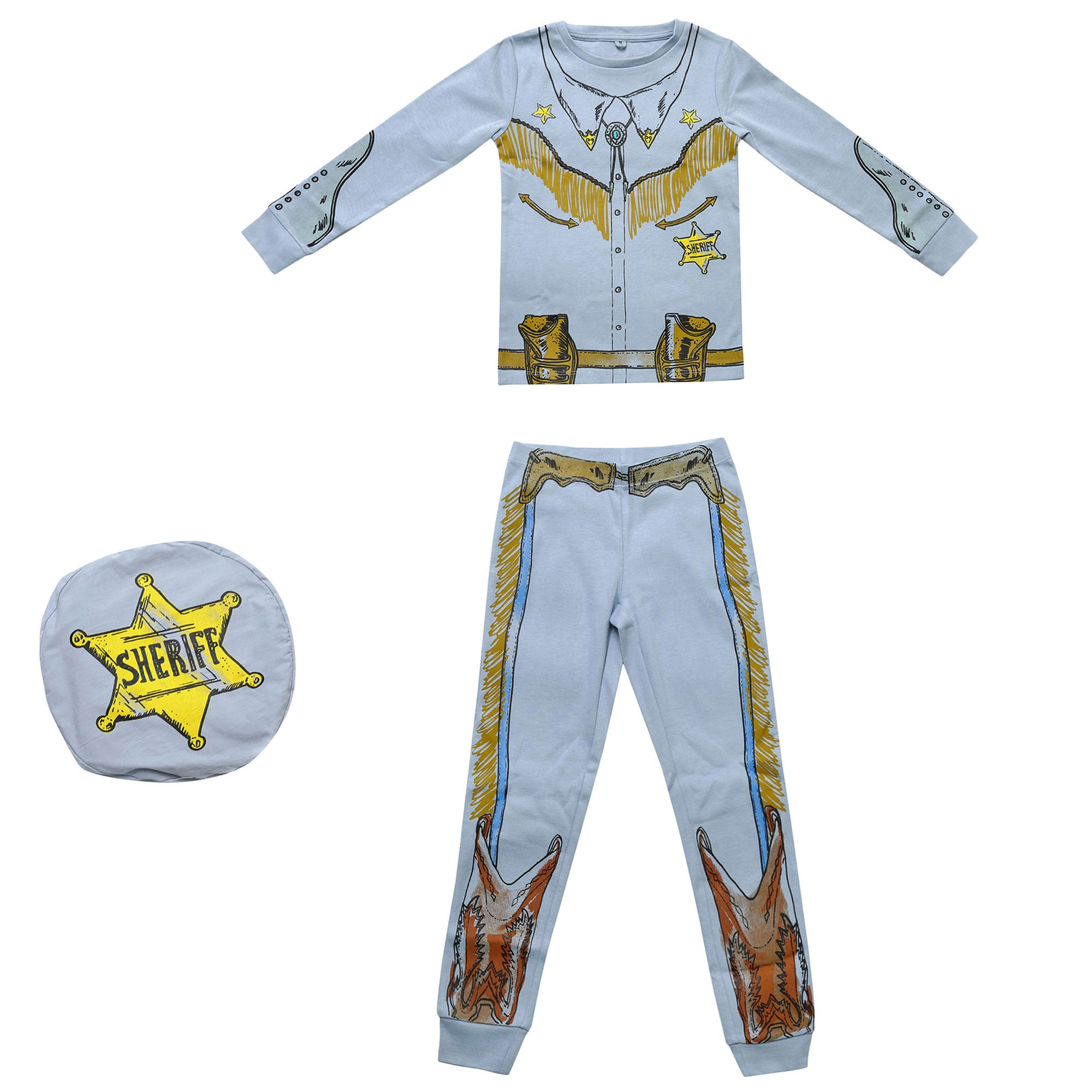 Boys Sky Blue Fancy Printed 'Louie' Pyjama - CÉMAROSE | Children's Fashion Store