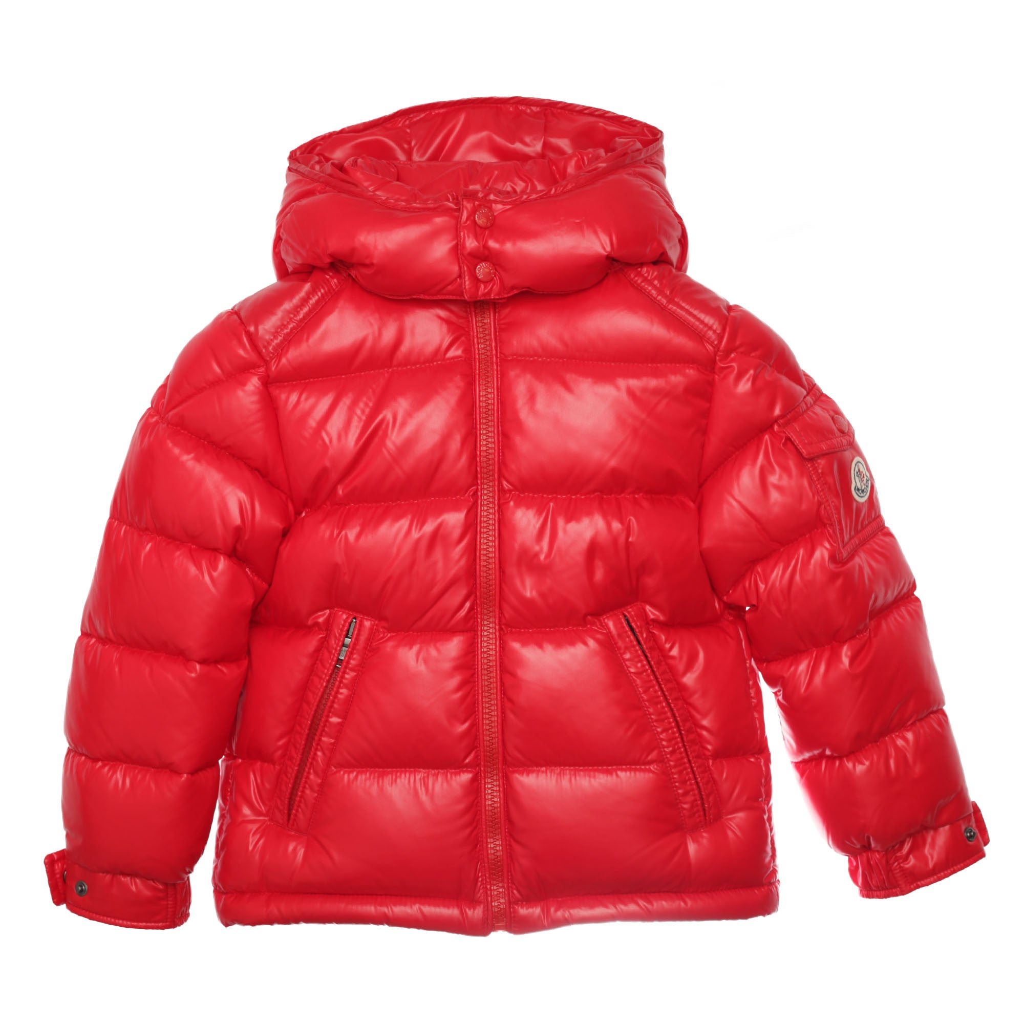 Boys & Girls Red Hooded Padded Down 'Maya' Jacket - CÉMAROSE | Children's Fashion Store - 1