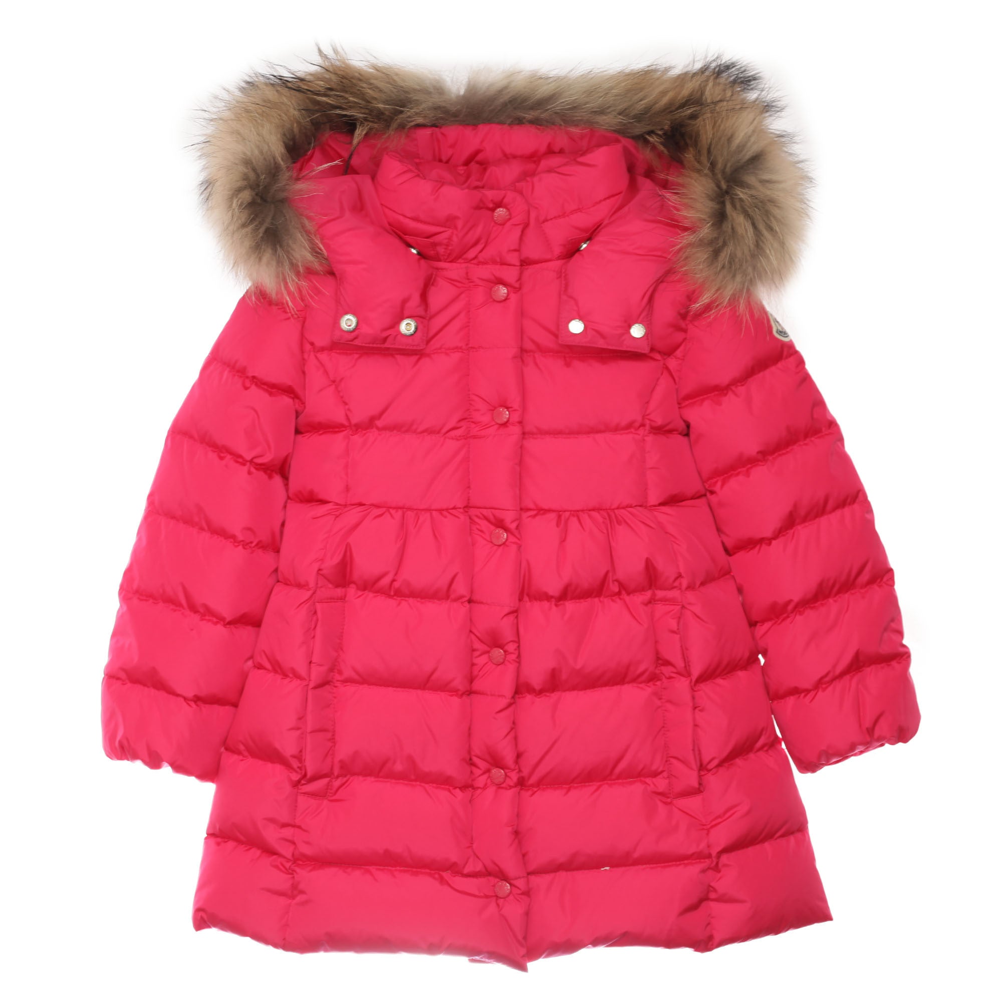 Girls Fuchsia Plush Trims Hooded 'Neste'Jacket - CÉMAROSE | Children's Fashion Store - 1