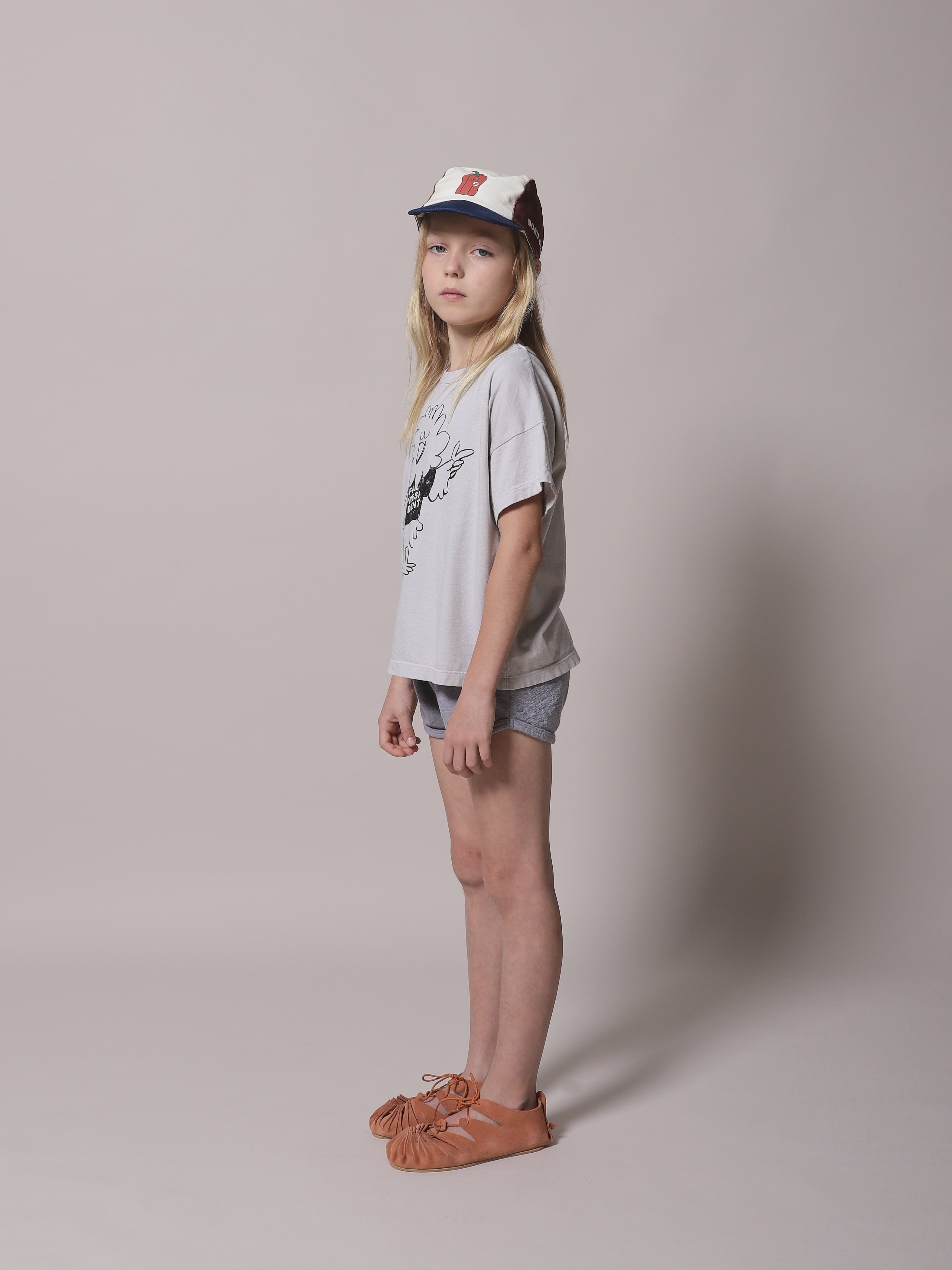 Boys & Girls Grey Bird Cotton T-Shirt